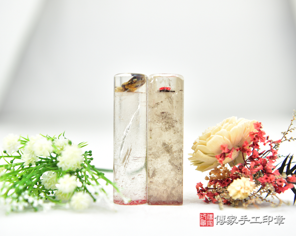 茶晶臍帶胎毛章 臍髮章 發財章 傳家手工印章台中店2025.06.08