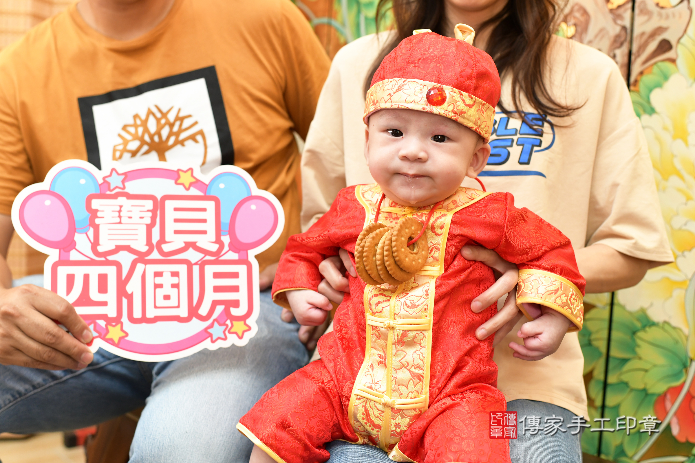 台北市大同區宸宸寶寶收涎推薦：傳家台北店收涎中國風會場，嬰兒古禮收涎收口水流程儀式、收涎吉祥話、收涎餅乾、收涎拍照。收涎證書。2025.5.29，照片14