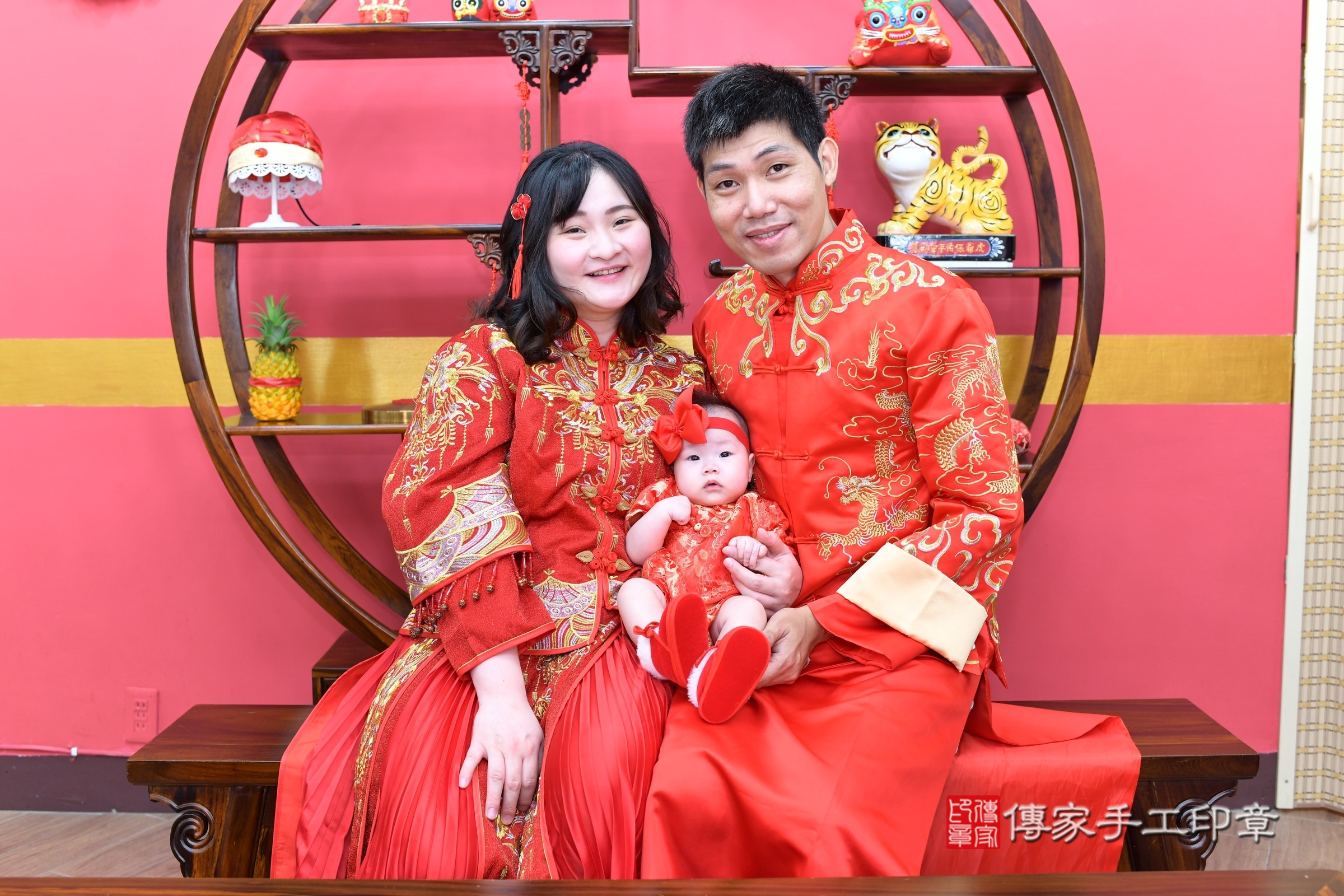 新北市永和區榛榛寶寶收涎推薦：傳家新北店收涎中國風會場，嬰兒古禮收涎收口水流程儀式、收涎吉祥話、收涎餅乾、收涎拍照。收涎證書。2025.7.26，照片2