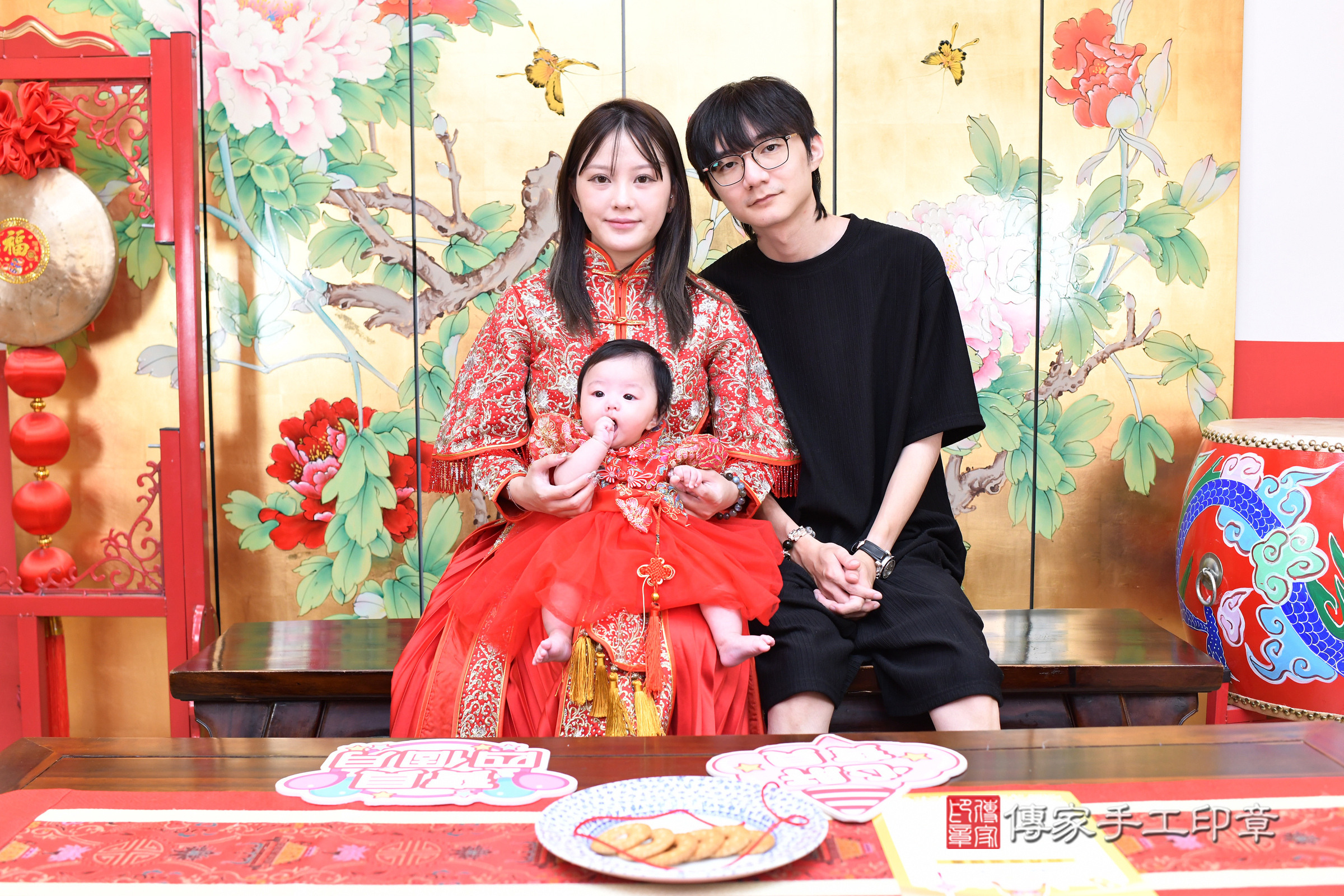 台北市大同區浠浠寶寶收涎推薦：傳家台北店收涎中國風會場，嬰兒古禮收涎收口水流程儀式、收涎吉祥話、收涎餅乾、收涎拍照。收涎證書。2025.7.21，照片6