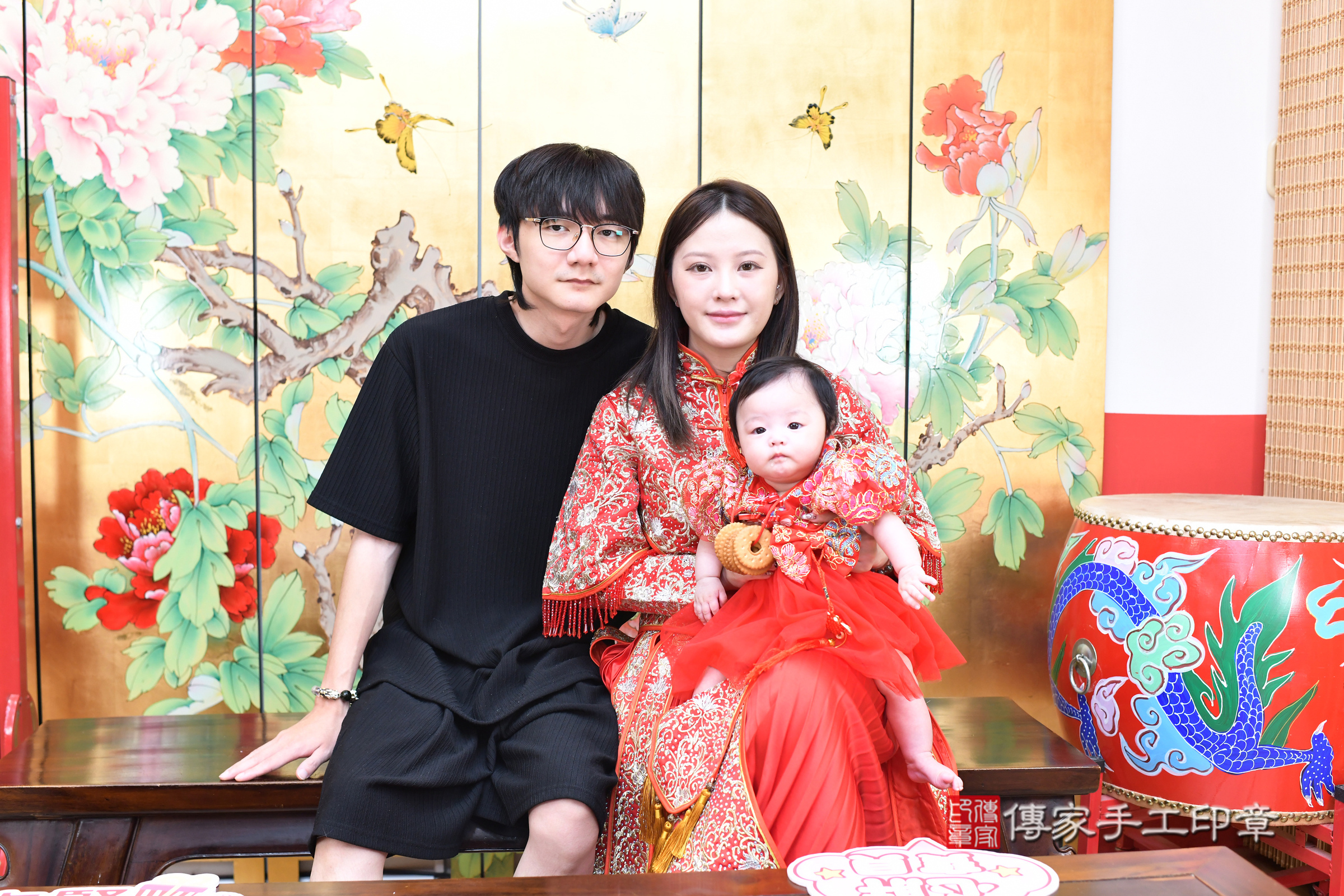 台北市大同區浠浠寶寶收涎推薦：傳家台北店收涎中國風會場，嬰兒古禮收涎收口水流程儀式、收涎吉祥話、收涎餅乾、收涎拍照。收涎證書。2025.7.21，照片8