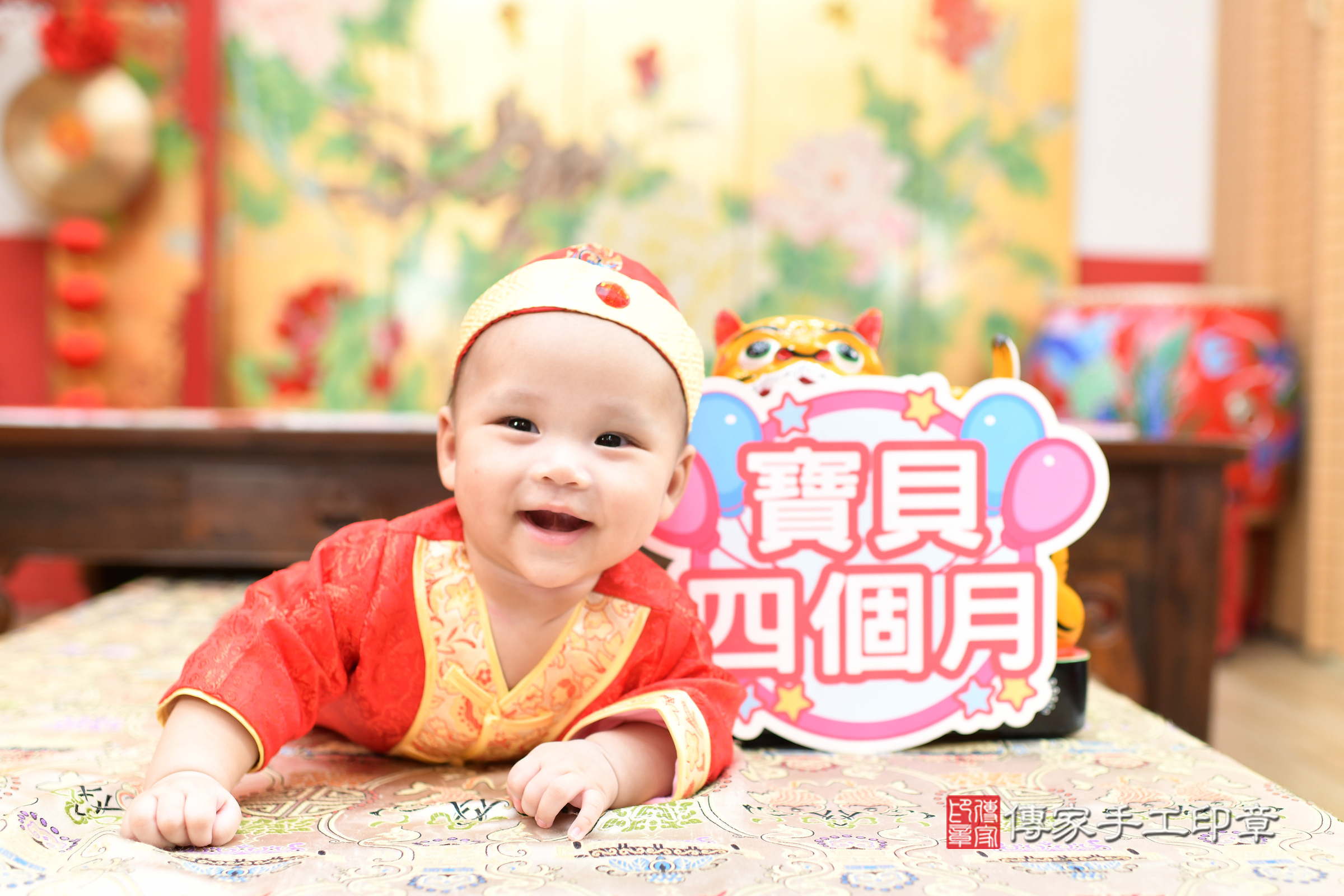 台北市大同區恩恩寶寶收涎推薦：傳家台北店收涎中國風會場，嬰兒古禮收涎收口水流程儀式、收涎吉祥話、收涎餅乾、收涎拍照。收涎證書。2025.7.26，照片2