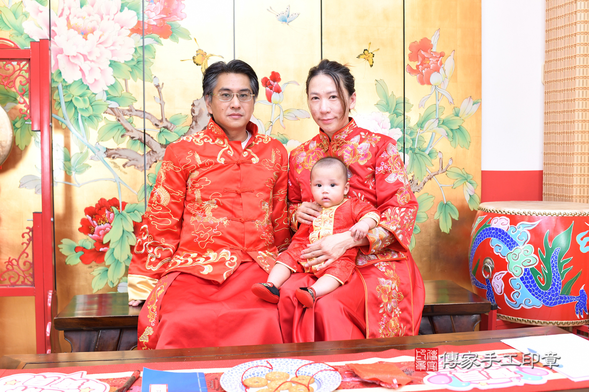 台北市大同區恩恩寶寶收涎推薦：傳家台北店收涎中國風會場，嬰兒古禮收涎收口水流程儀式、收涎吉祥話、收涎餅乾、收涎拍照。收涎證書。2025.7.26，照片7