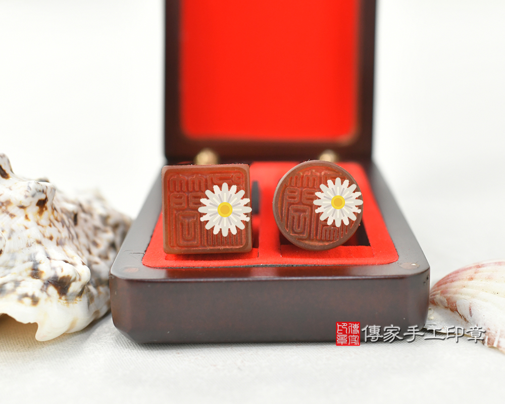紅瑪瑙 臍帶印章、胎毛印章、臍髮印章、開運印章  傳家手工印章台中店2025.09.02