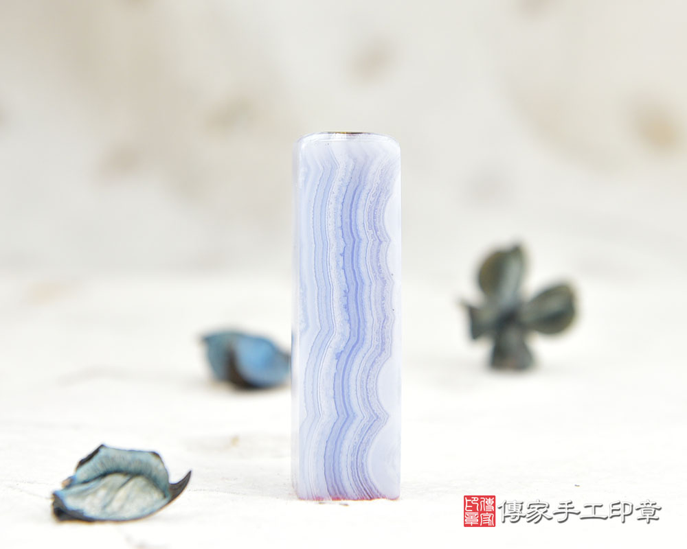 優雅如水～藍紋玉臍帶、胎毛印章　傳家手工印章 桃園店 114.9.9