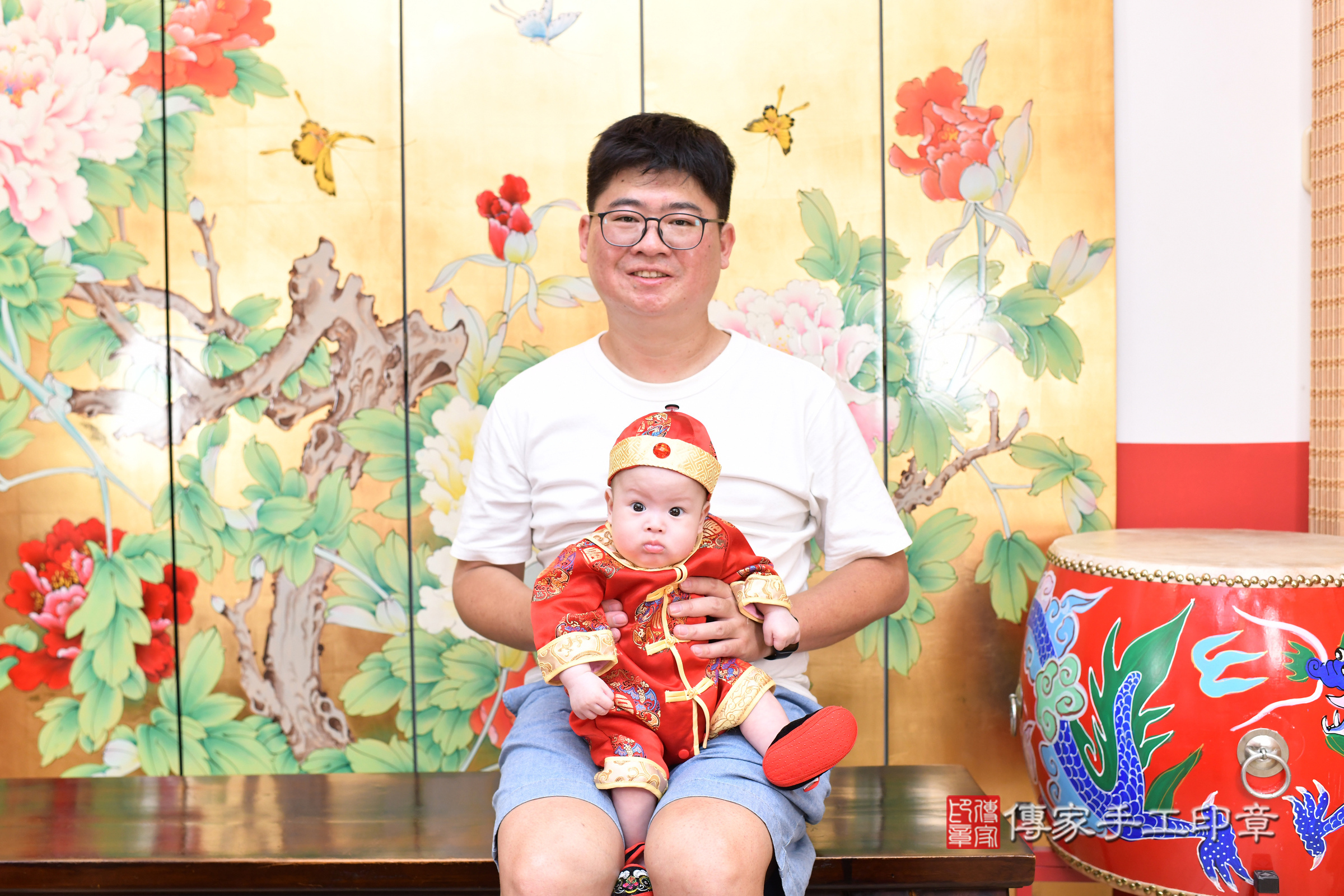 台北市大同區小垚寶寶收涎推薦：傳家台北店收涎中國風會場，嬰兒古禮收涎收口水流程儀式、收涎吉祥話、收涎餅乾、收涎拍照。收涎證書。2025.8.7，照片4