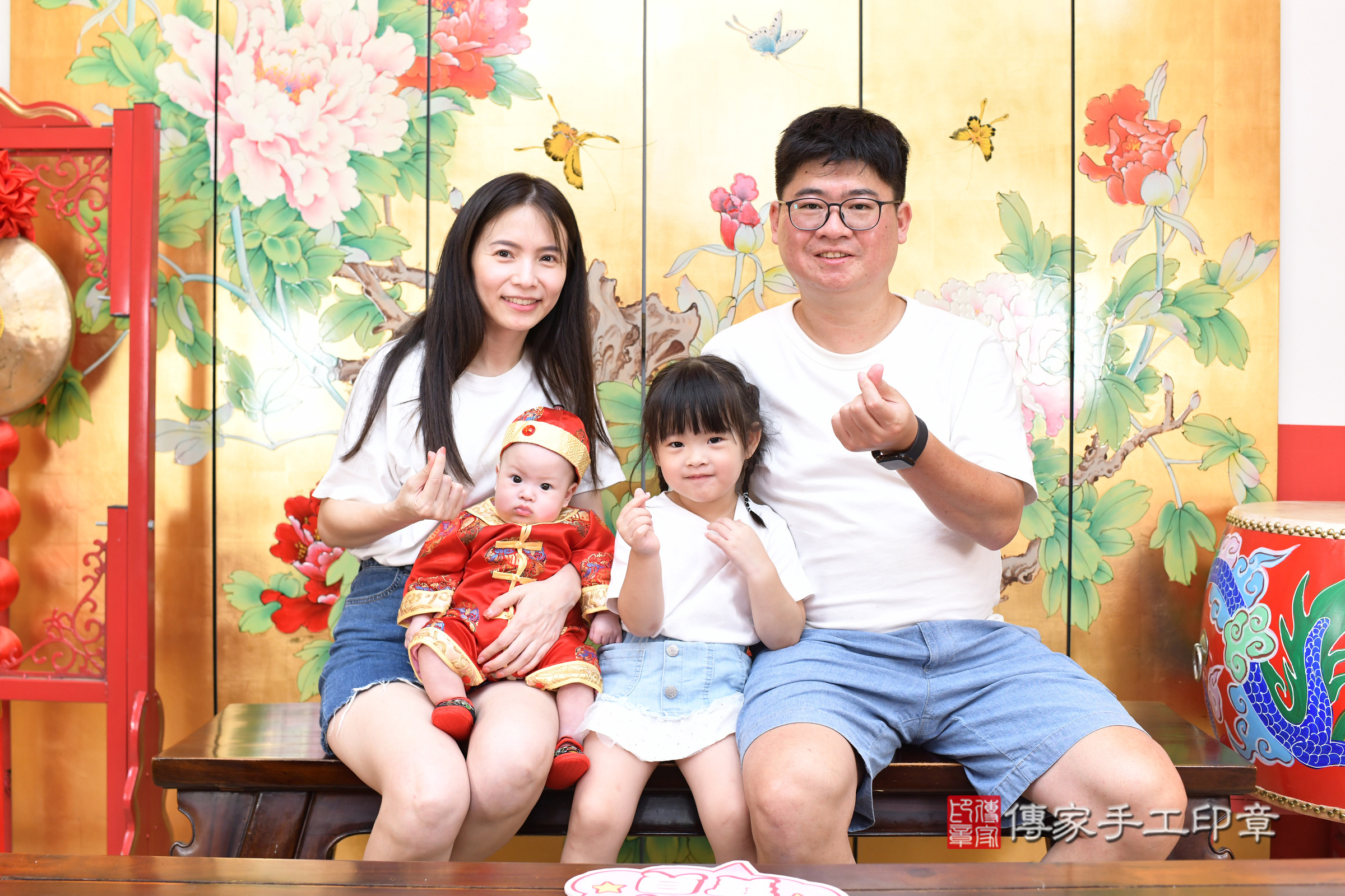 台北市大同區小垚寶寶收涎推薦：傳家台北店收涎中國風會場，嬰兒古禮收涎收口水流程儀式、收涎吉祥話、收涎餅乾、收涎拍照。收涎證書。2025.8.7，照片10