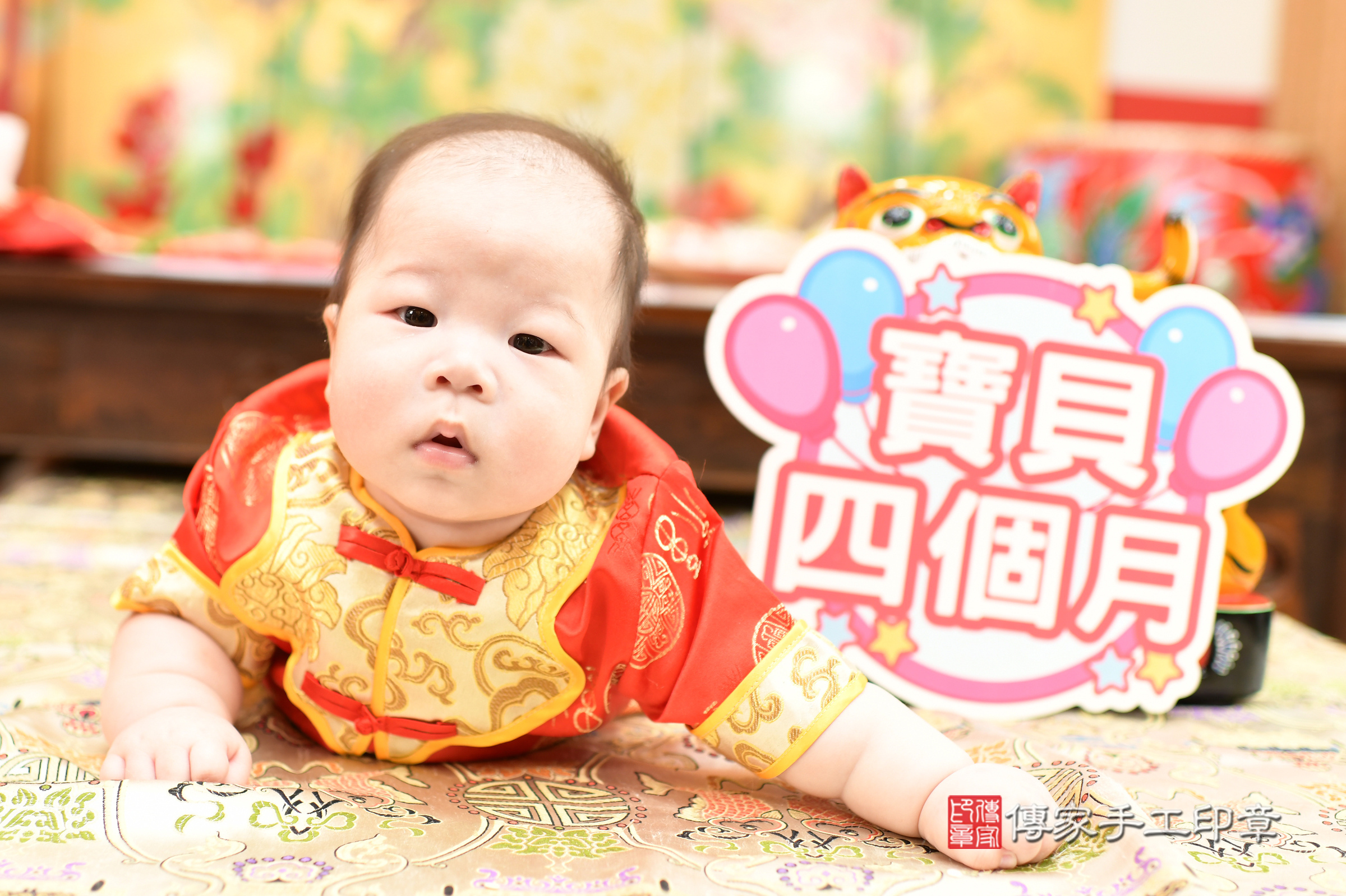 台北市大同區宸宸寶寶收涎推薦：傳家台北店收涎中國風會場，嬰兒古禮收涎收口水流程儀式、收涎吉祥話、收涎餅乾、收涎拍照。收涎證書。2025.8.16，照片7