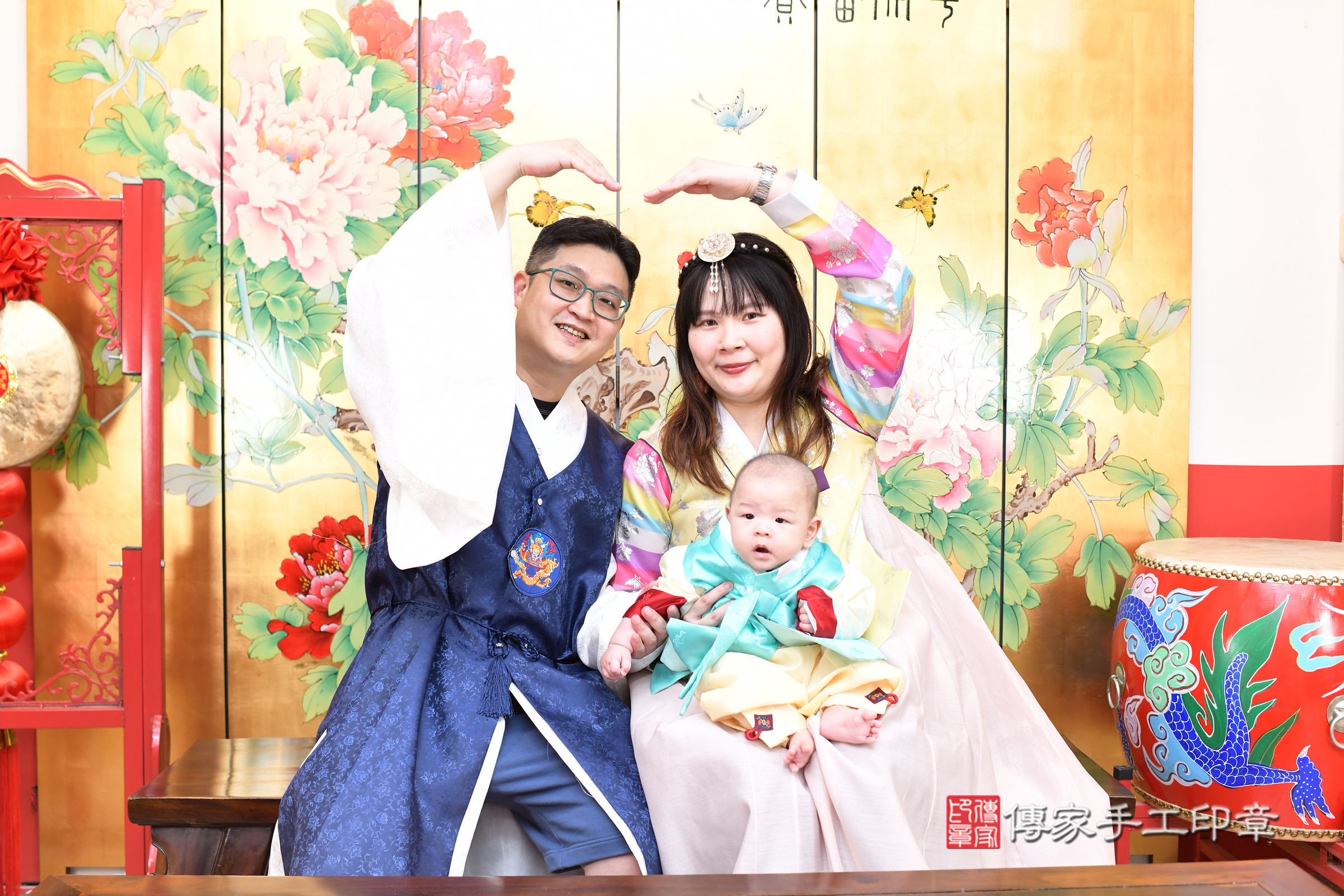 台北市大同區彤彤寶寶收涎推薦：傳家台北店收涎中國風會場，嬰兒古禮收涎收口水流程儀式、收涎吉祥話、收涎餅乾、收涎拍照。收涎證書。2025.8.17，照片4