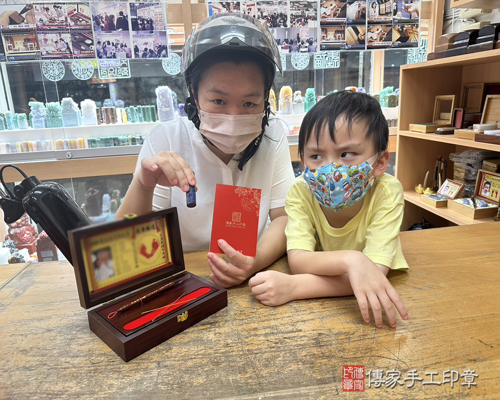 顧客滿意推薦：傳家嬰兒烤漆小三寶、藍紋石臍帶印章、胎毛筆。新北市永和區-蘇小姐2025.09.17