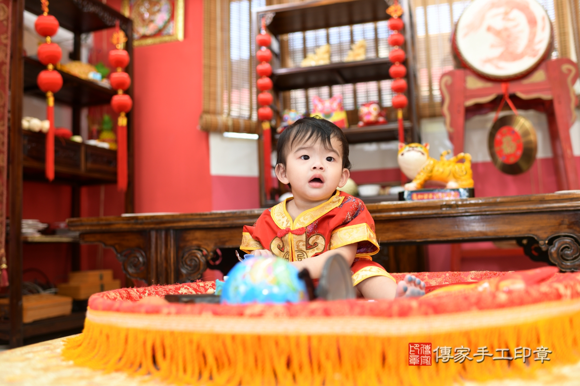 寶寶的第一份選擇權：未來命運小試探！高雄市睿睿寶貝抓周推薦：傳家高雄店美式風格抓周。2025.10.8，照片6