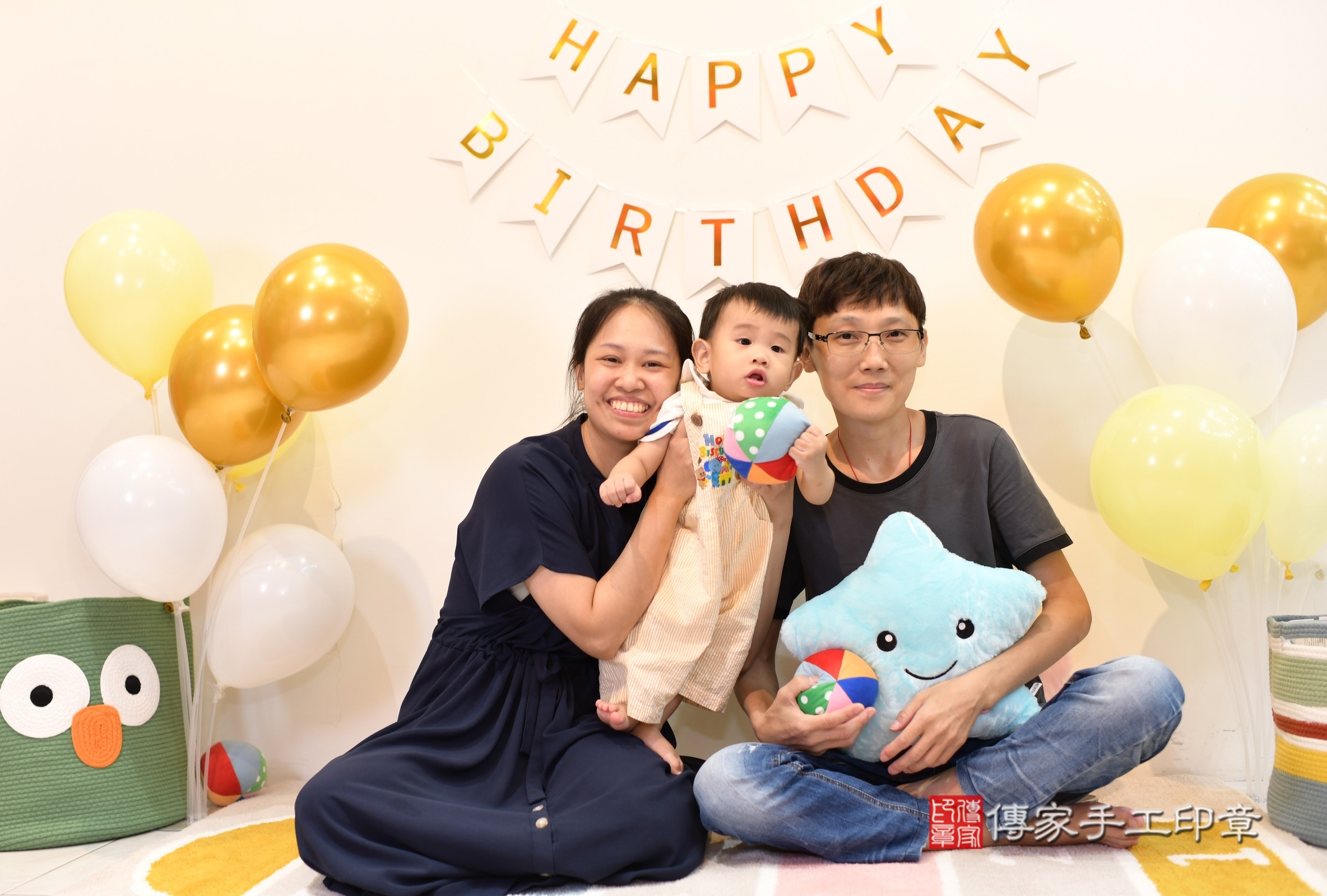 台南市永康區小嘉寶寶抓周推薦：傳家台南店抓周度脺現代美式會場及中國風會場，嬰兒古禮抓周流程儀式吉祥話、抓周道具物品24種、拍照。抓周證書。2025.9.13，照片4