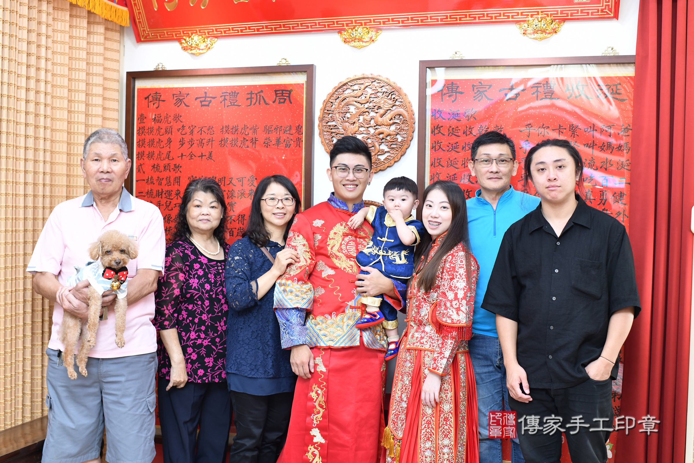 台北市大同區晨晨寶寶抓周推薦：傳家台北店抓周度脺中國風會場，嬰兒古禮抓周流程儀式吉祥話、抓周道具物品24種、拍照。抓周證書。2025.9.14，照片2