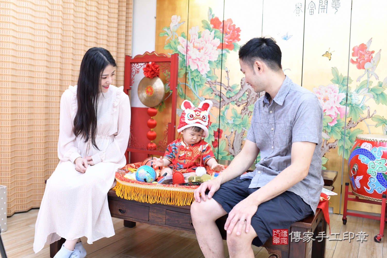 傳家手工印章台北店、抓周