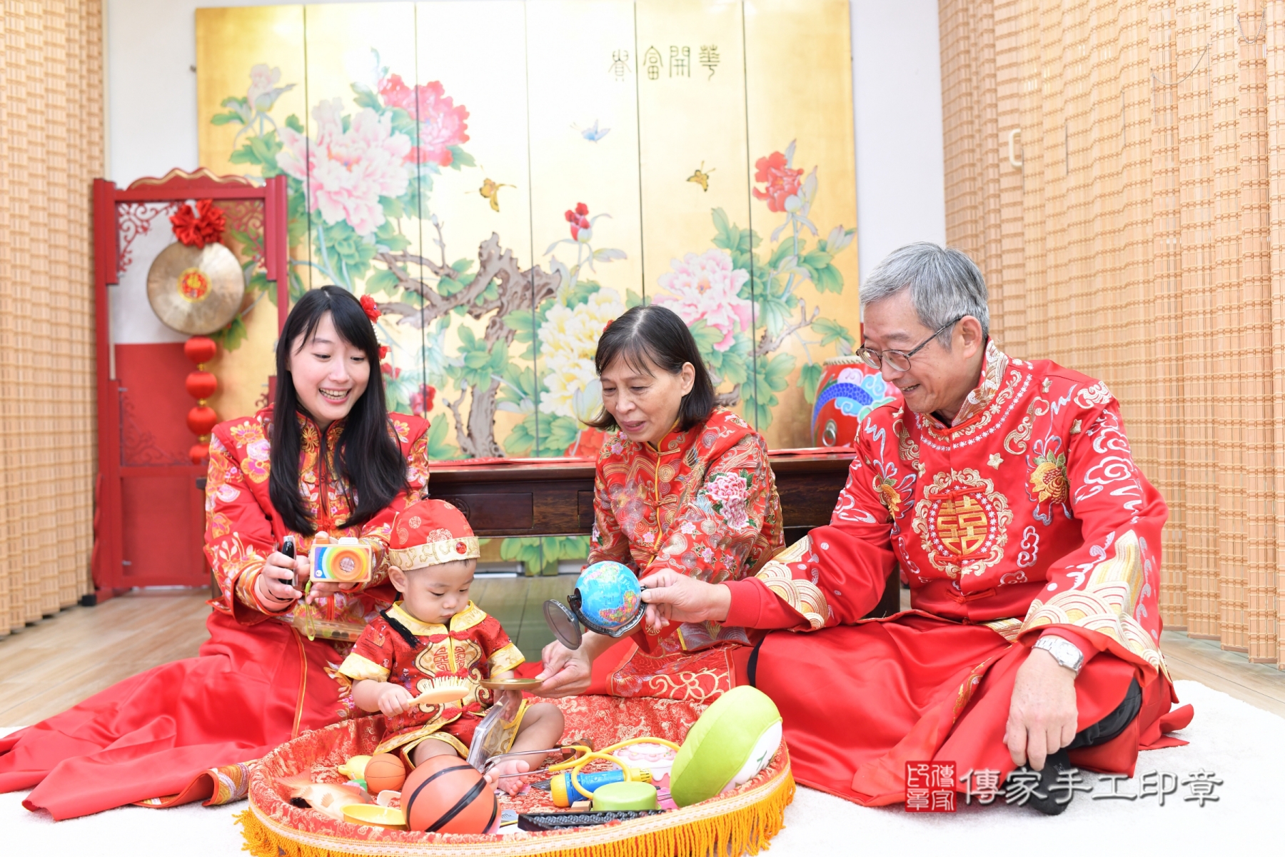 傳家手工印章台北店、抓周