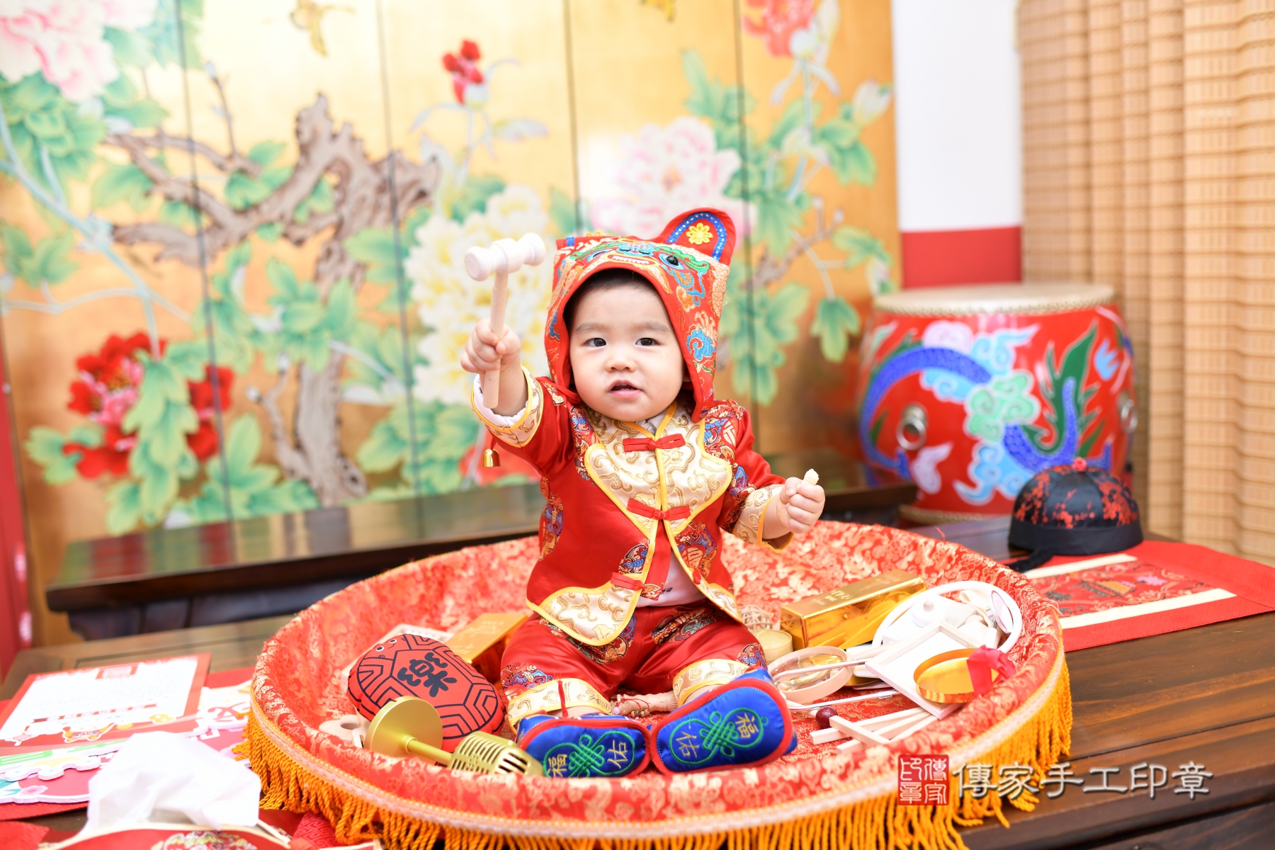 傳家手工印章台北店、抓周