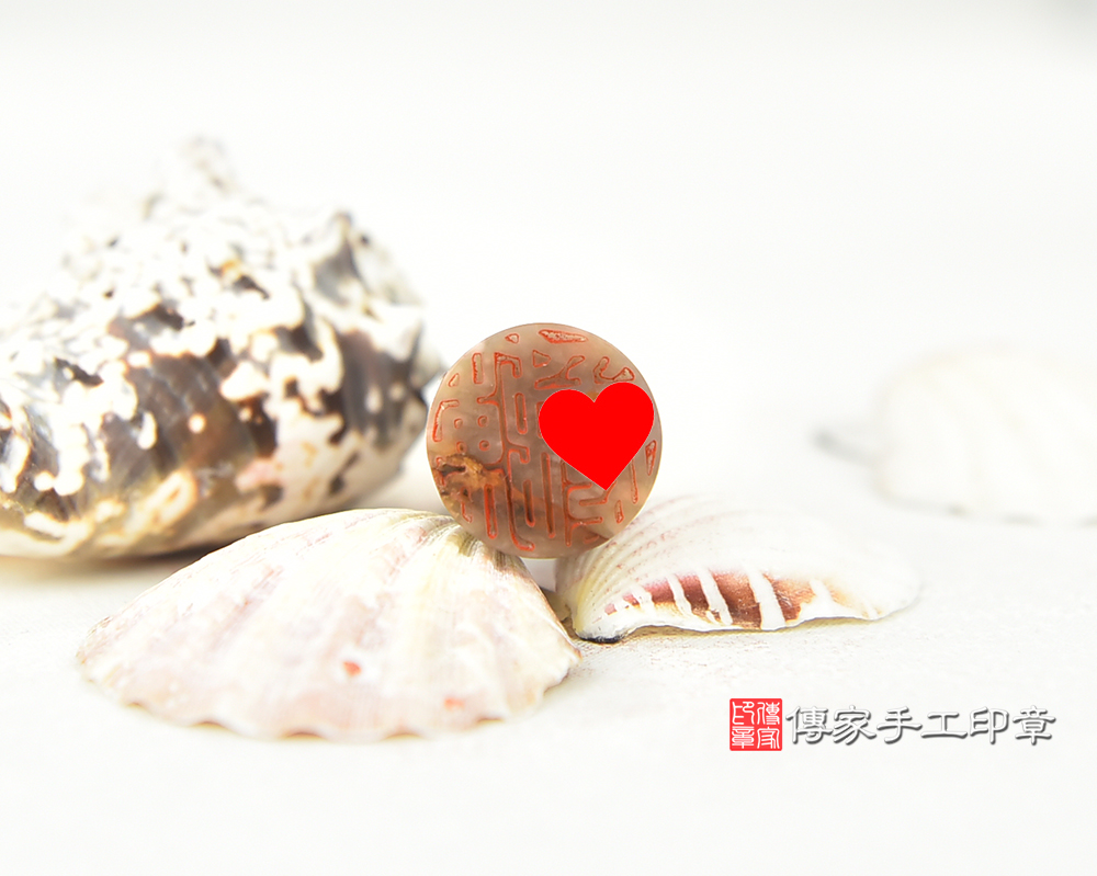 紫氣東來 雪花飄飄-雪花紫玉臍帶印章 傳家手工印章 台中店 114.11.20