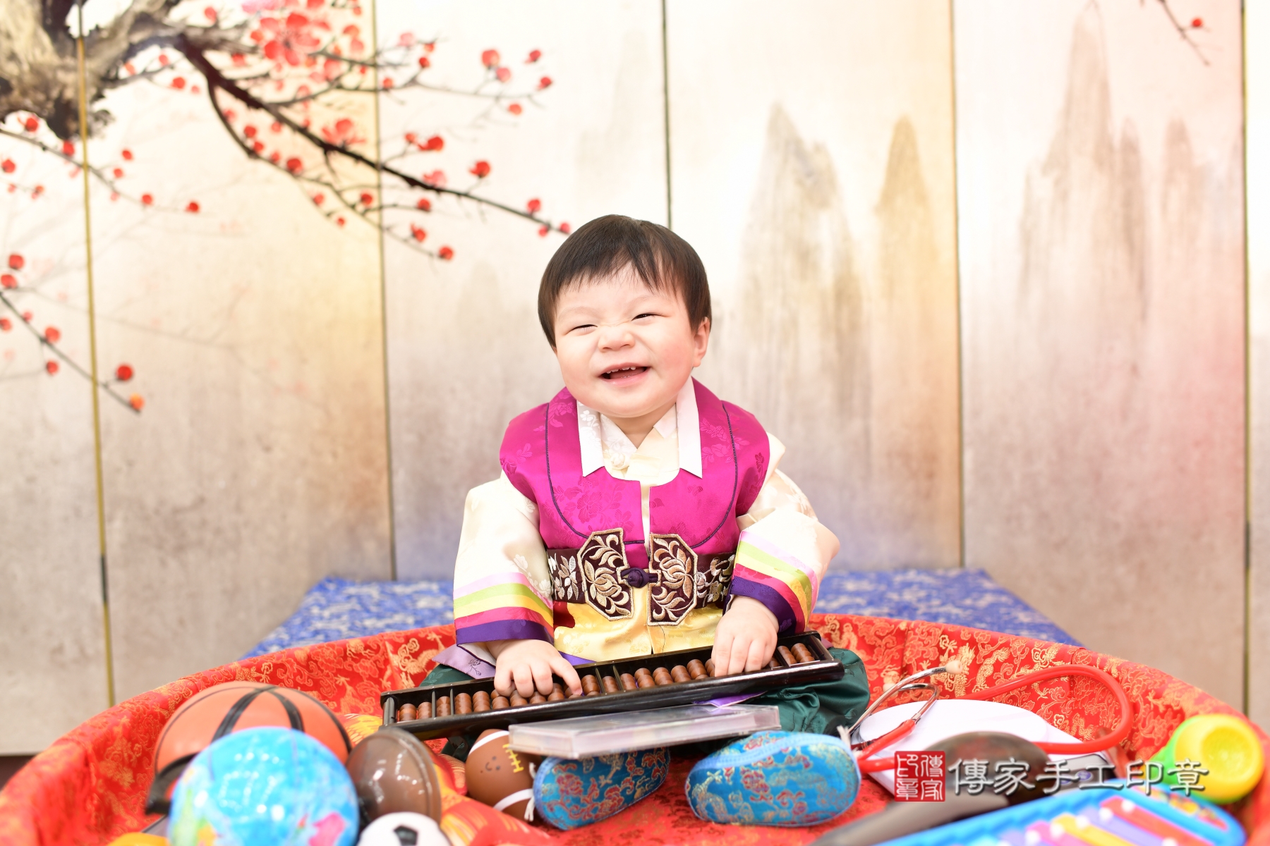 傳家手工印章台北店、抓周