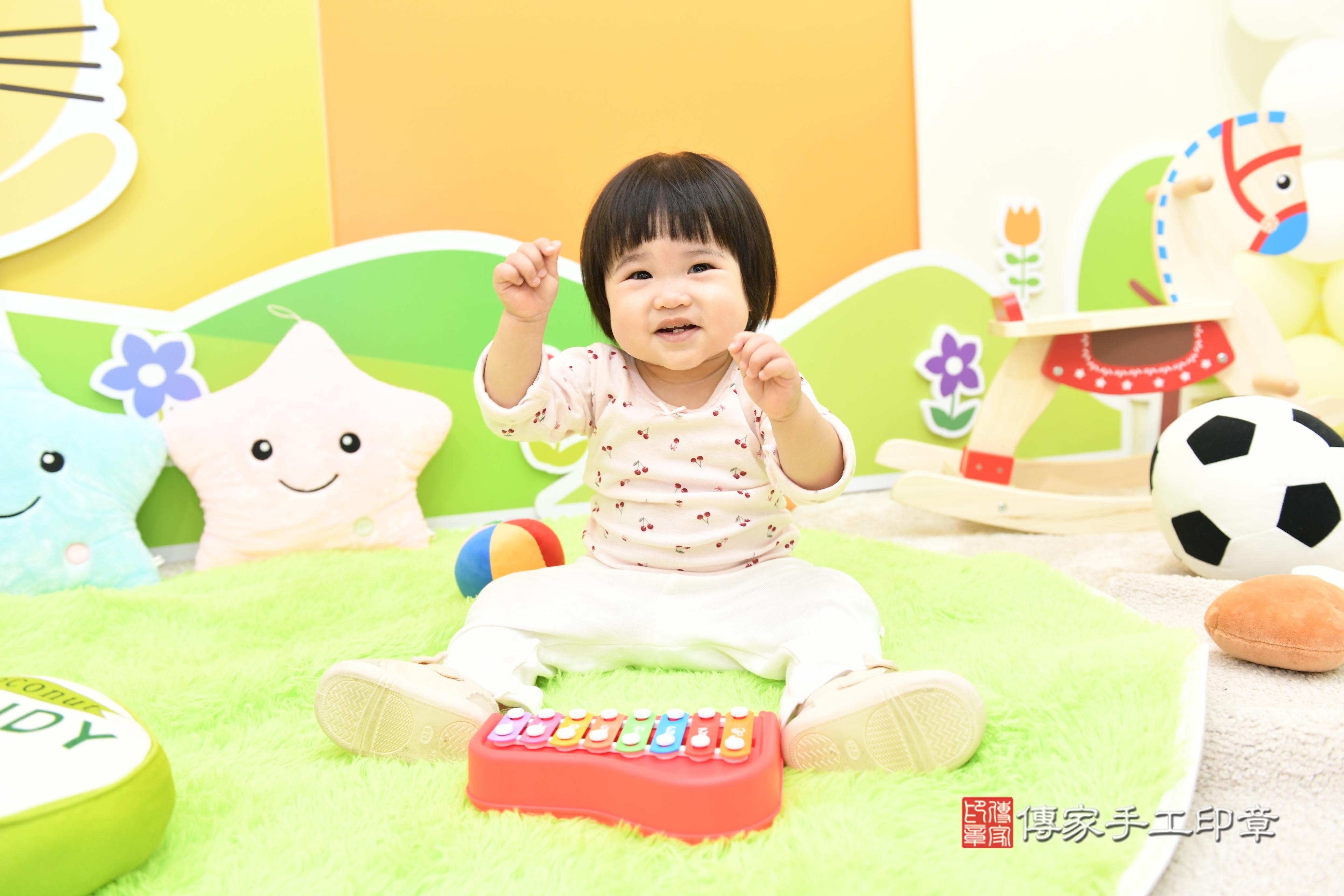 寶寶抓週趣味瞬間：命運道具大揭密！台南市永康區小鈺寶貝抓周推 .....，案例照