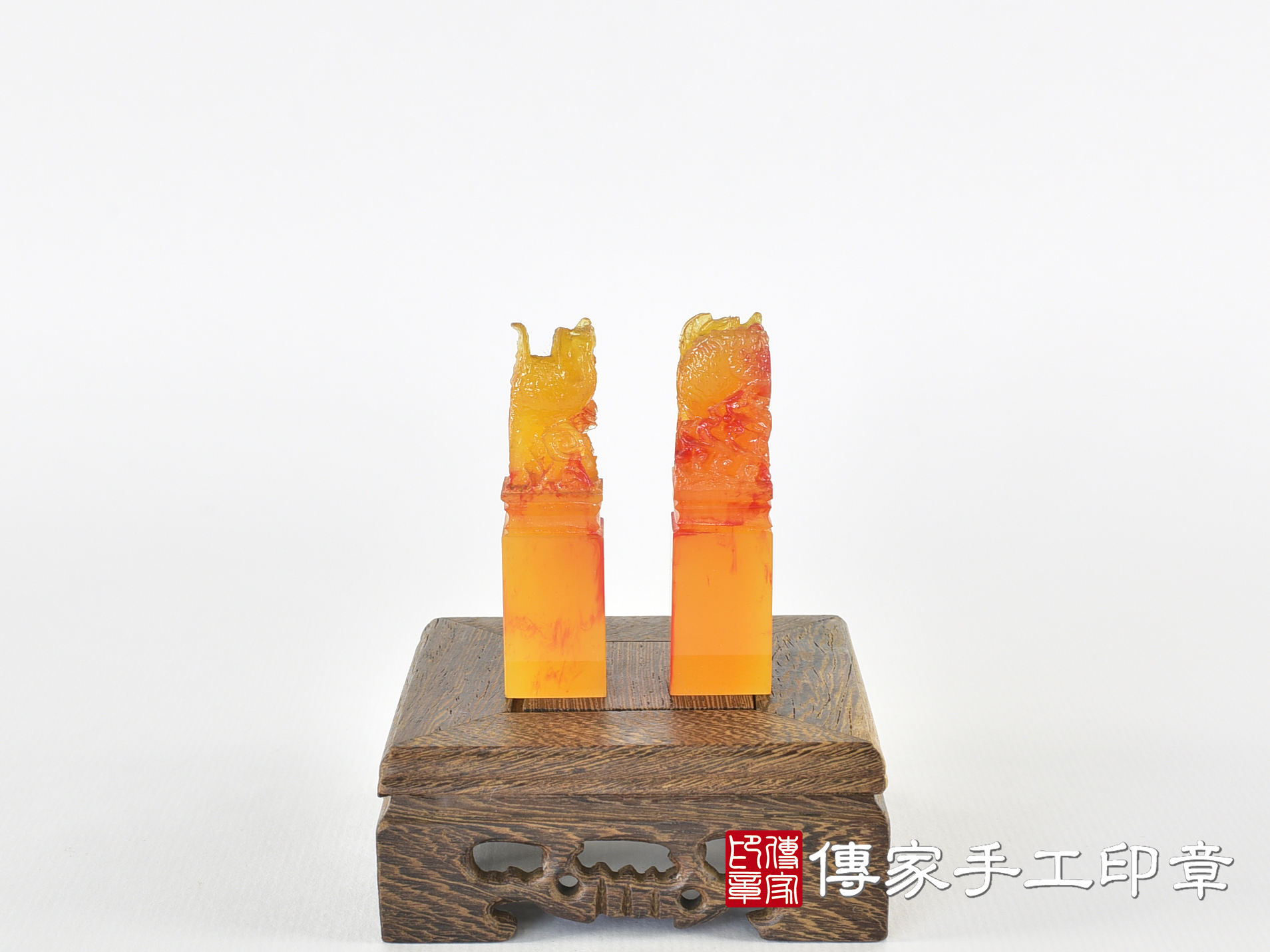 壓克力印章-仿琉璃系列,龍、鳳 (5分方章-1.5公分,高度6公分) 1.jpg