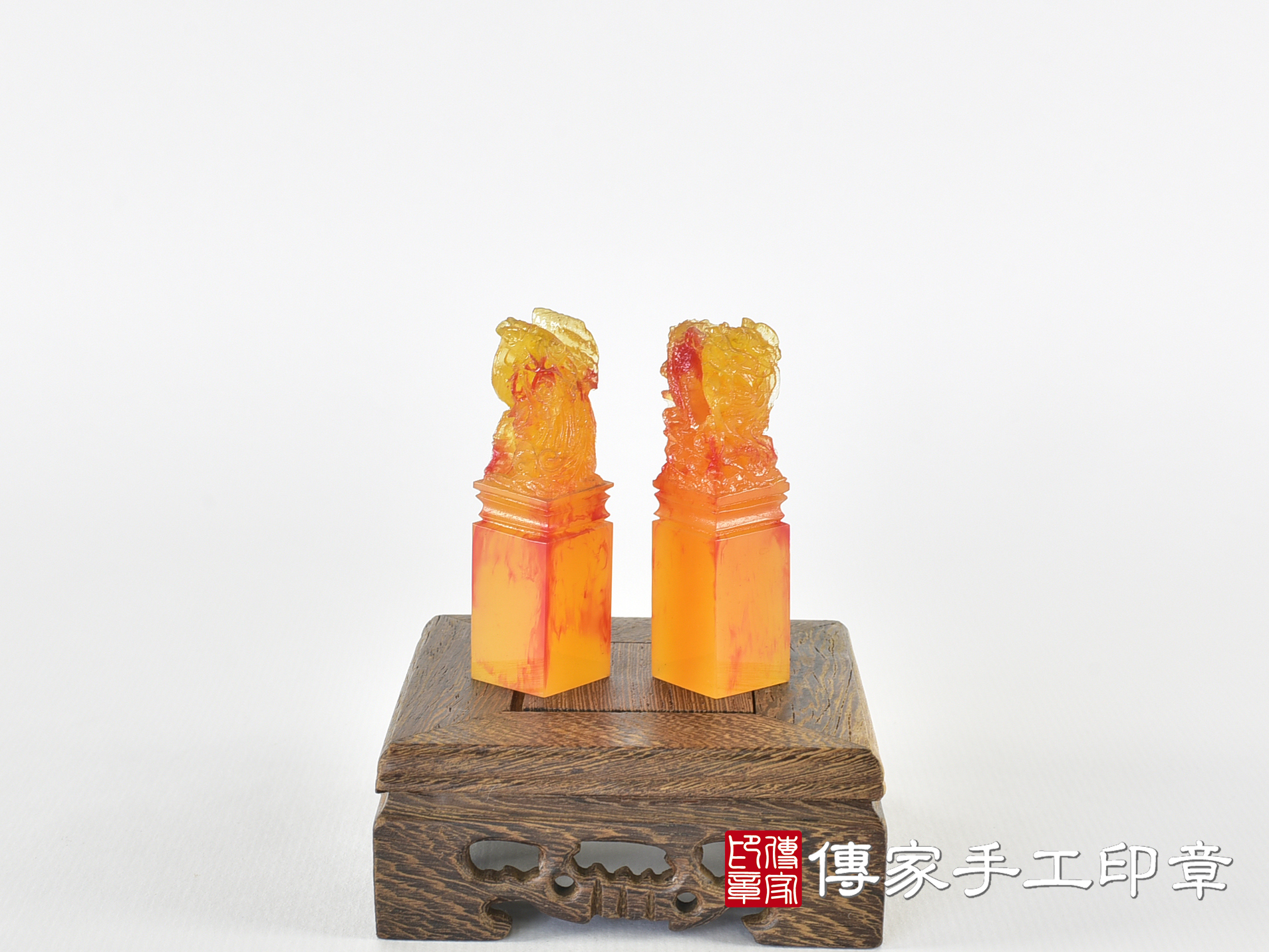 壓克力印章-仿琉璃系列,龍、鳳 (5分方章-1.5公分,高度6公分) 2.jpg
