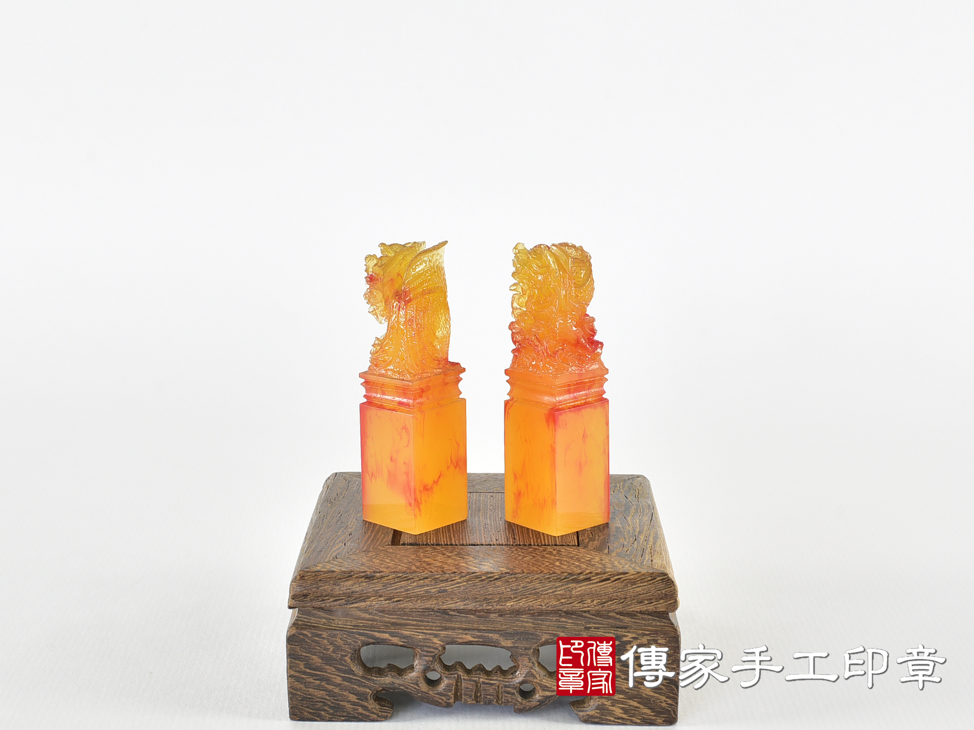壓克力印章-仿琉璃系列,龍、鳳 (5分方章-1.5公分,高度6公分) 3.jpg