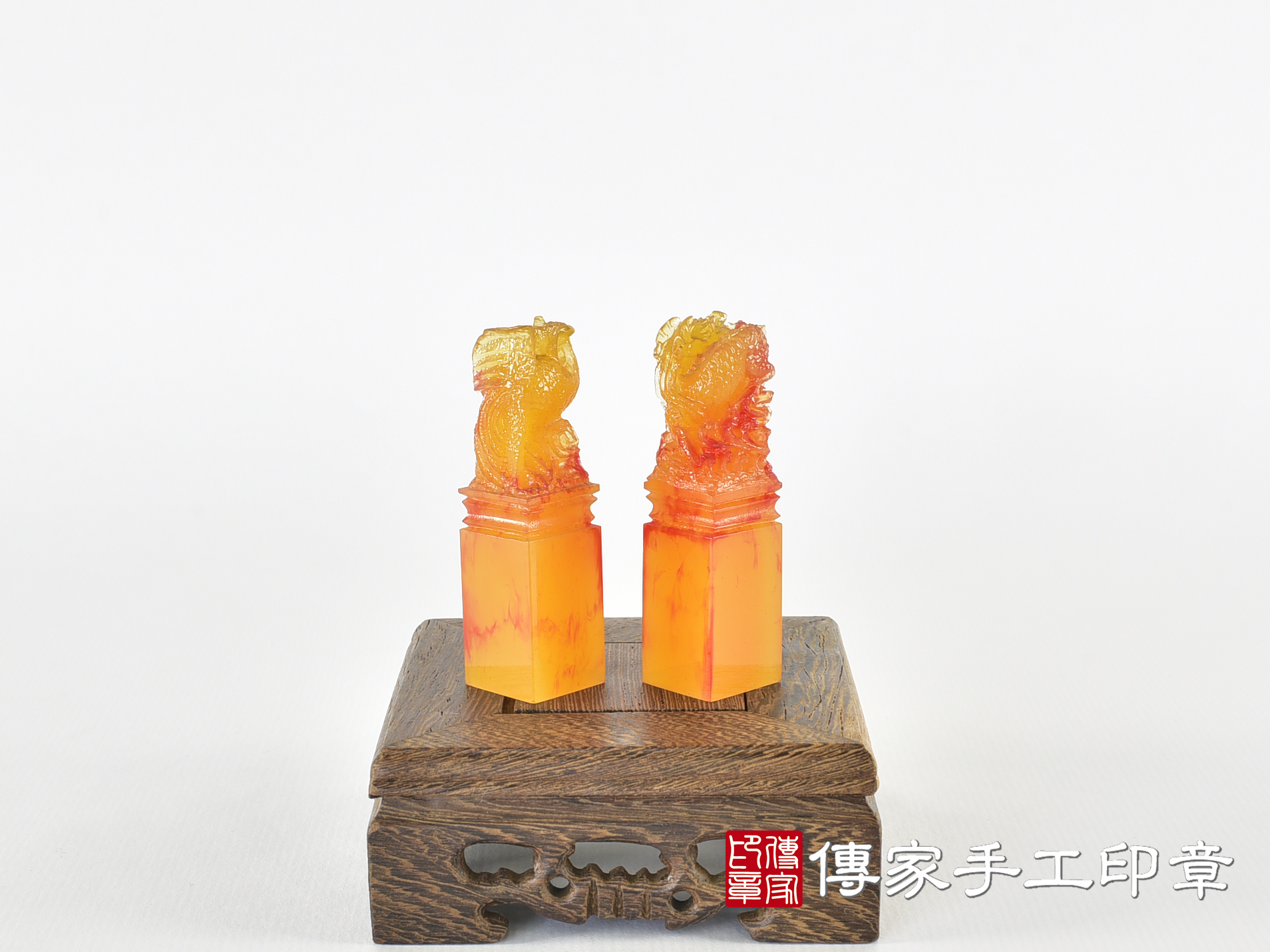 壓克力印章-仿琉璃系列,龍、鳳 (5分方章-1.5公分,高度6公分) 4.jpg