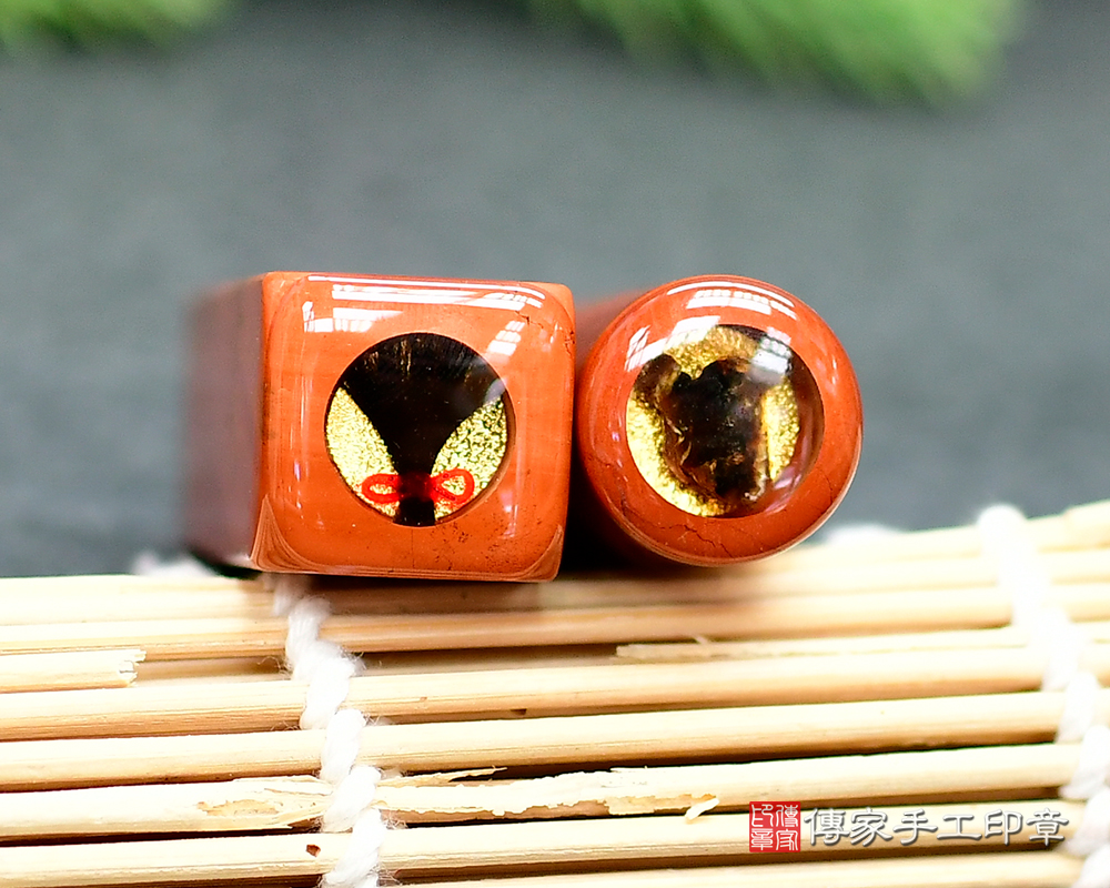 溫暖如玉的紅碧玉寶寶 發財印章 胎毛章 臍帶章-傳家手工印章-新北店115.3.18