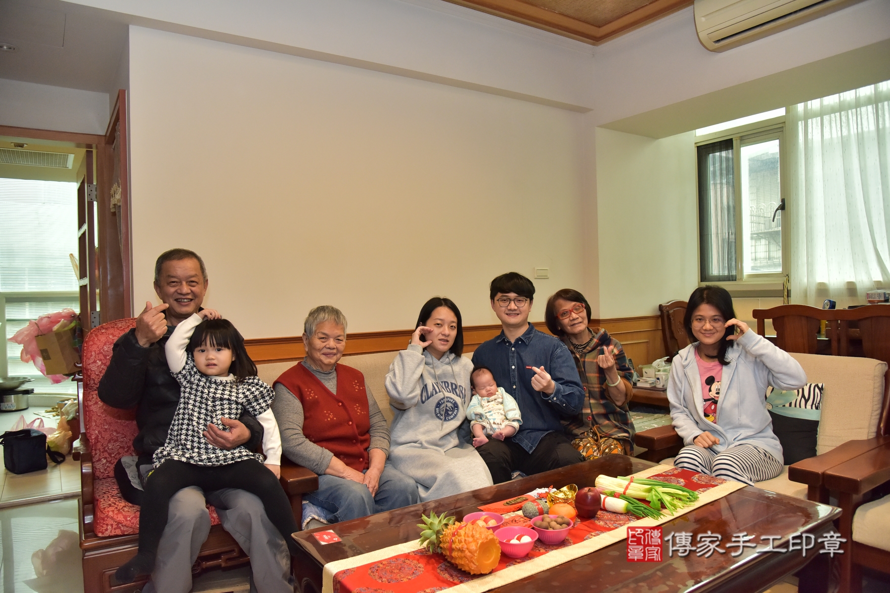 傳家手工印章新北店、抓周、度脺、剃頭、收涎、傳家嬰兒古禮