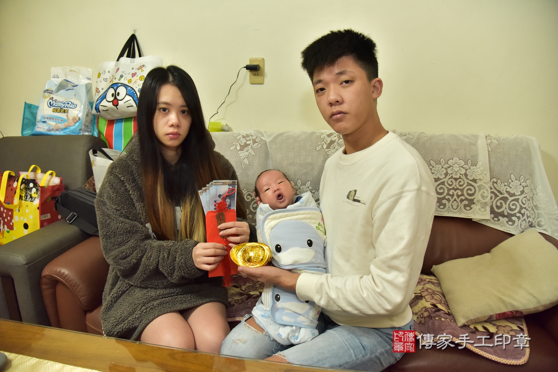 傳家手工印章新北店、抓周、度脺、剃頭、收涎、傳家嬰兒古禮