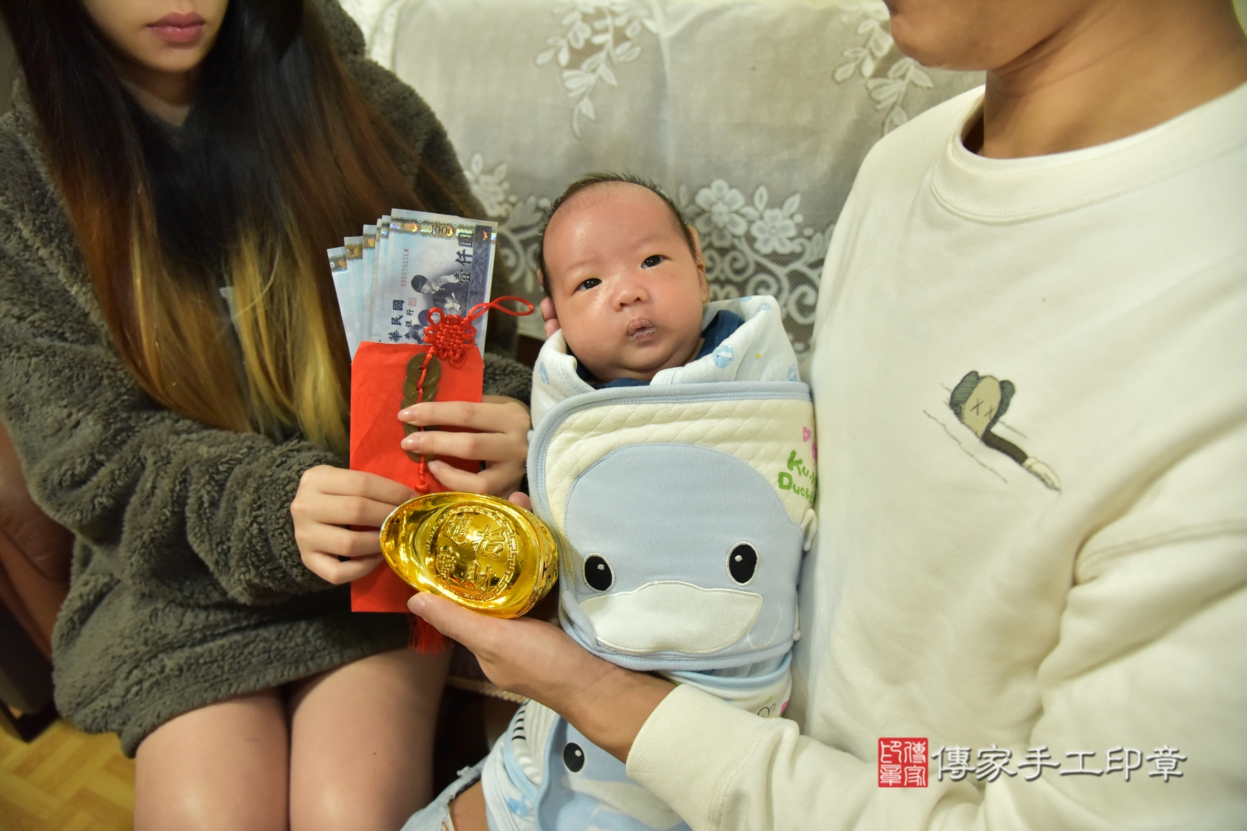 傳家手工印章新北店、抓周、度脺、剃頭、收涎、傳家嬰兒古禮