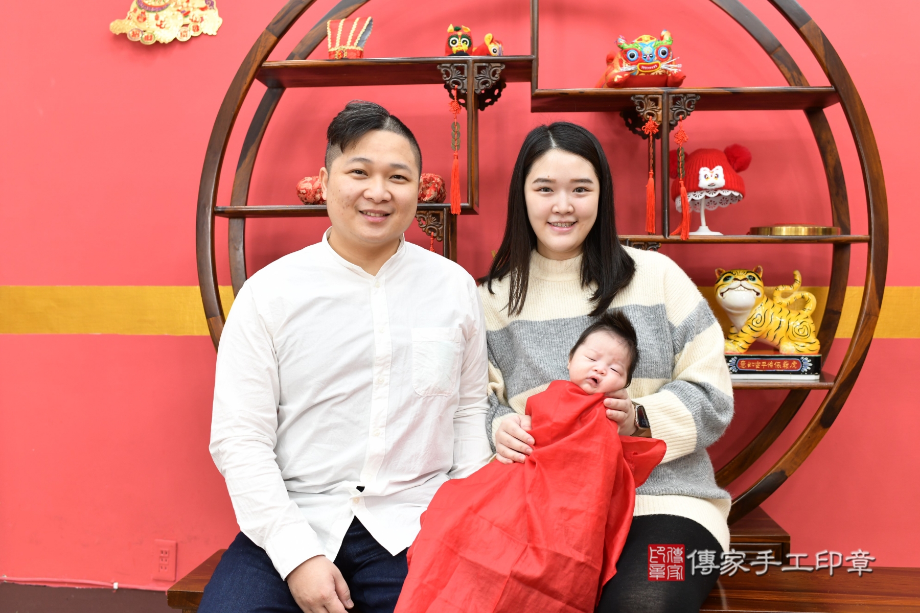 傳家手工印章新北店、抓周、度脺、剃頭、收涎、傳家嬰兒古禮