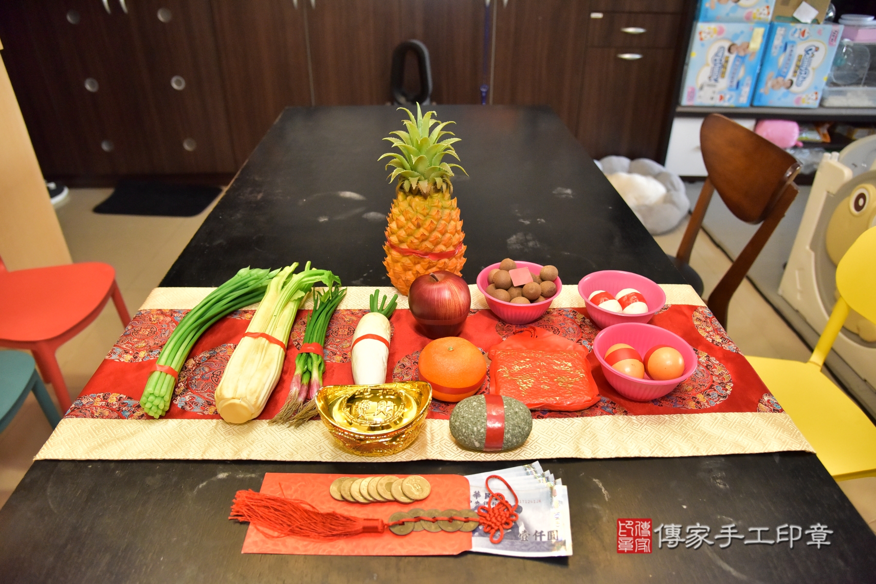 傳家手工印章新北店、抓周、收涎、剃頭