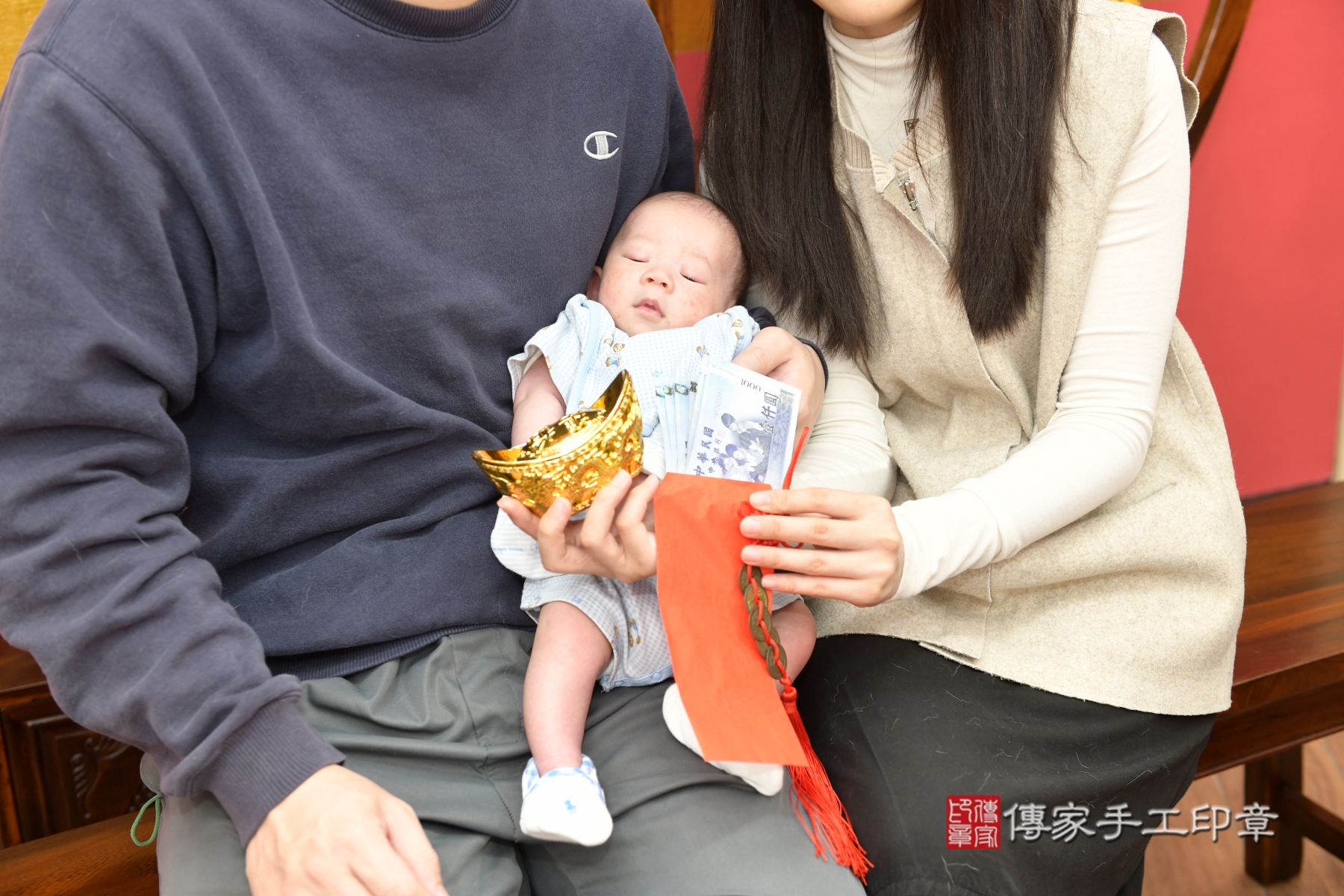 傳家手工印章台北店、抓周、度脺、剃頭、收涎、傳家嬰兒古禮