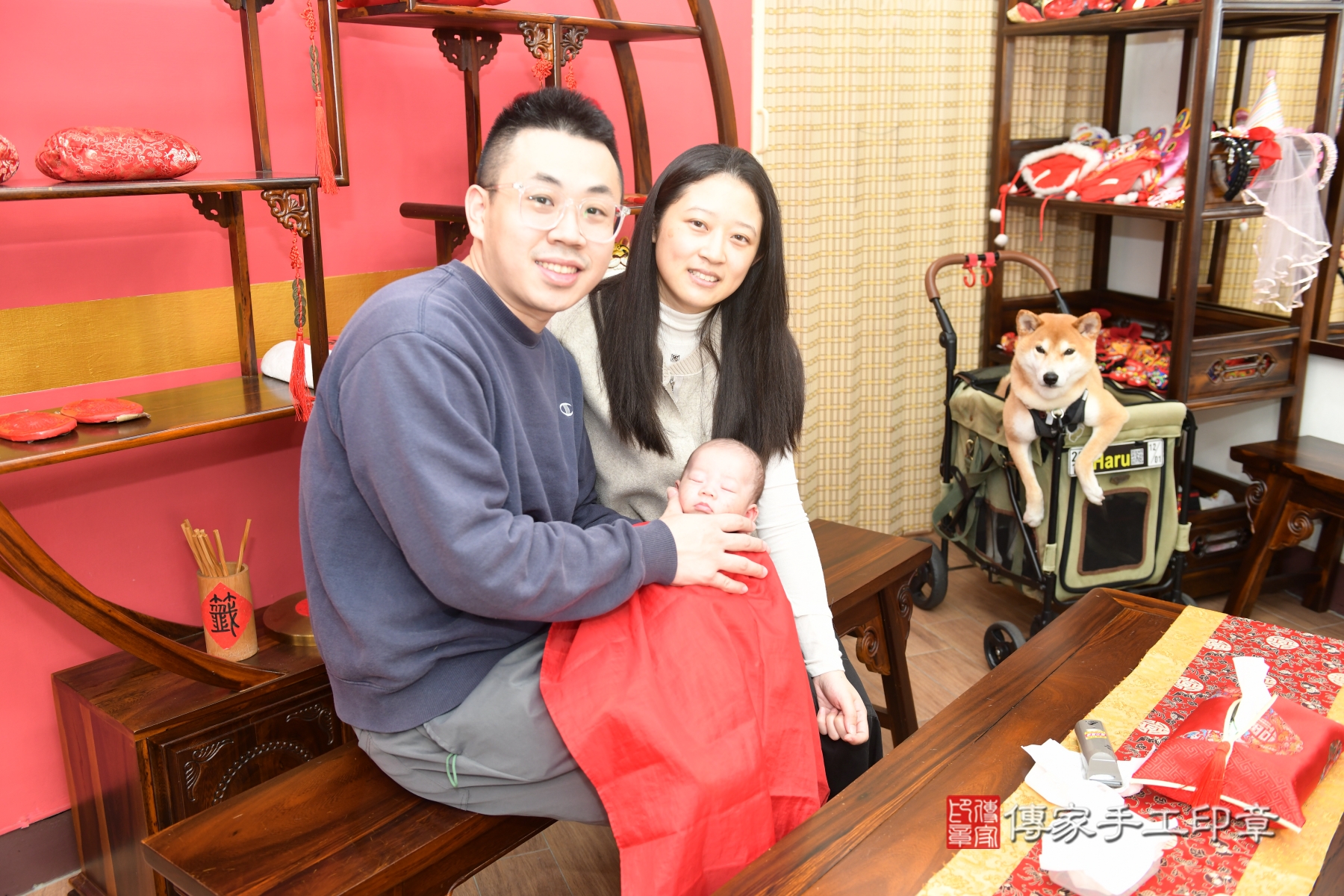 傳家手工印章台北店、抓周、度脺、剃頭、收涎、傳家嬰兒古禮