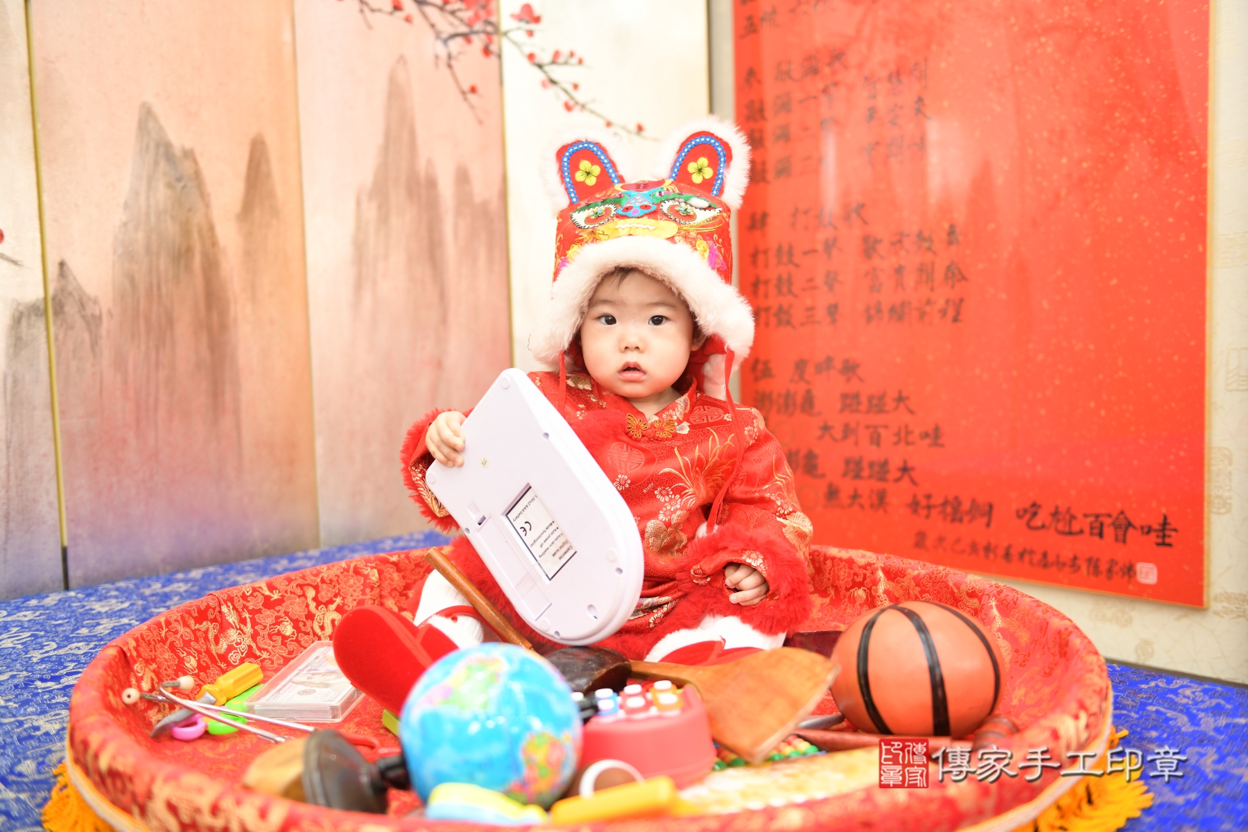 傳家手工印章台北店、抓周