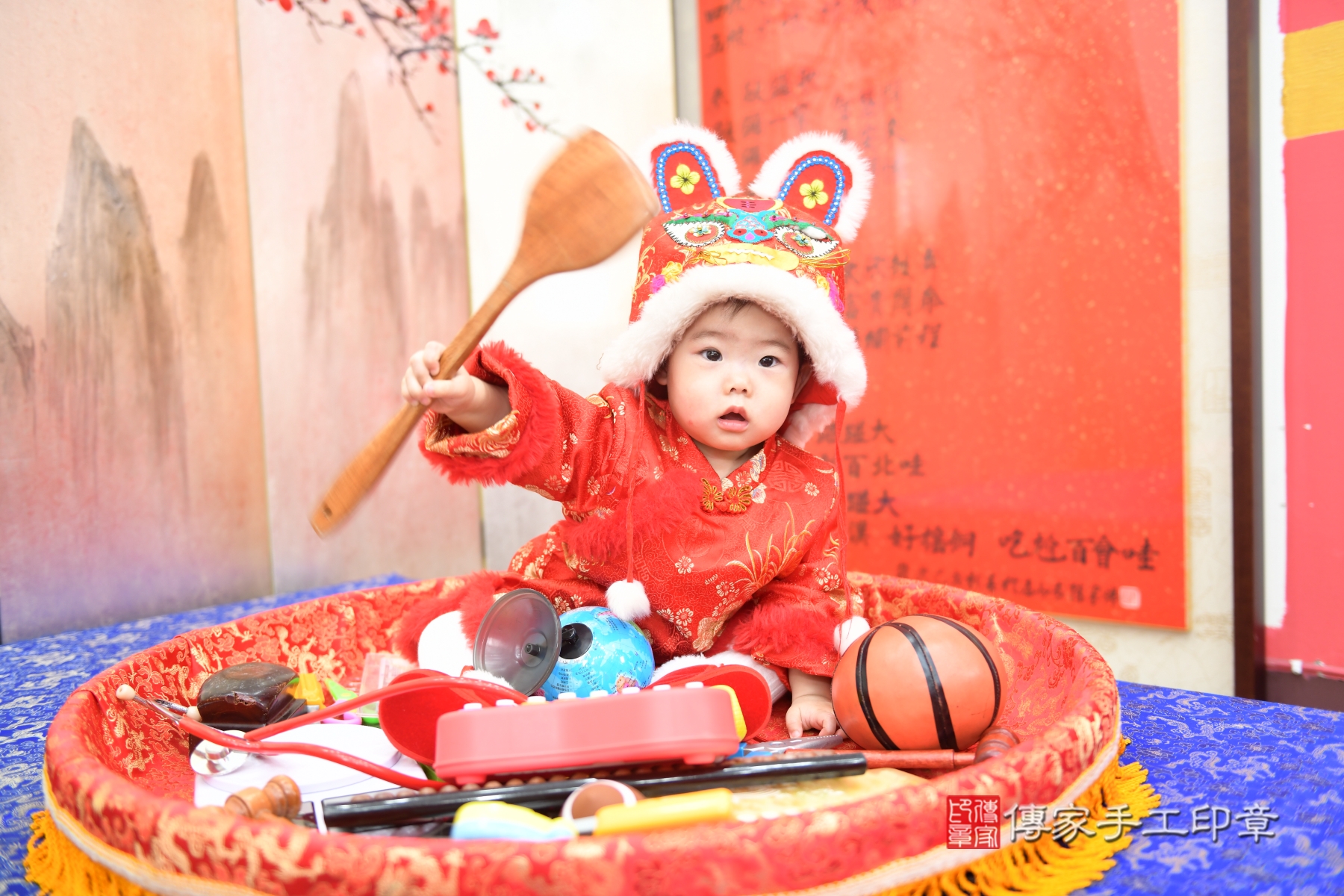 傳家手工印章台北店、抓周