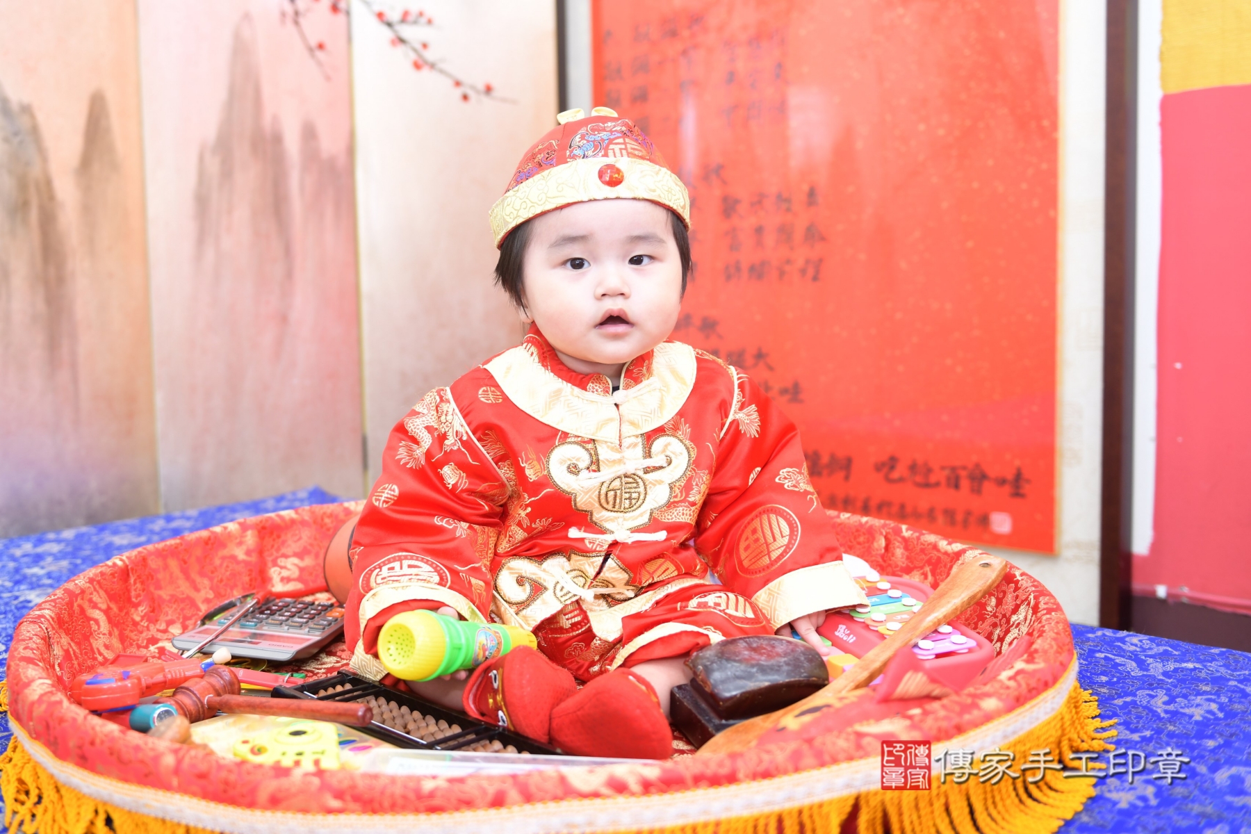 傳家手工印章台北店、抓周