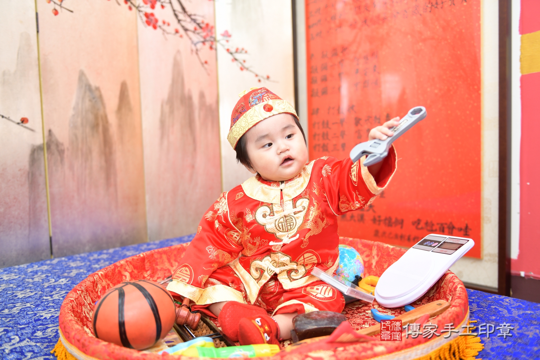 傳家手工印章台北店、抓周