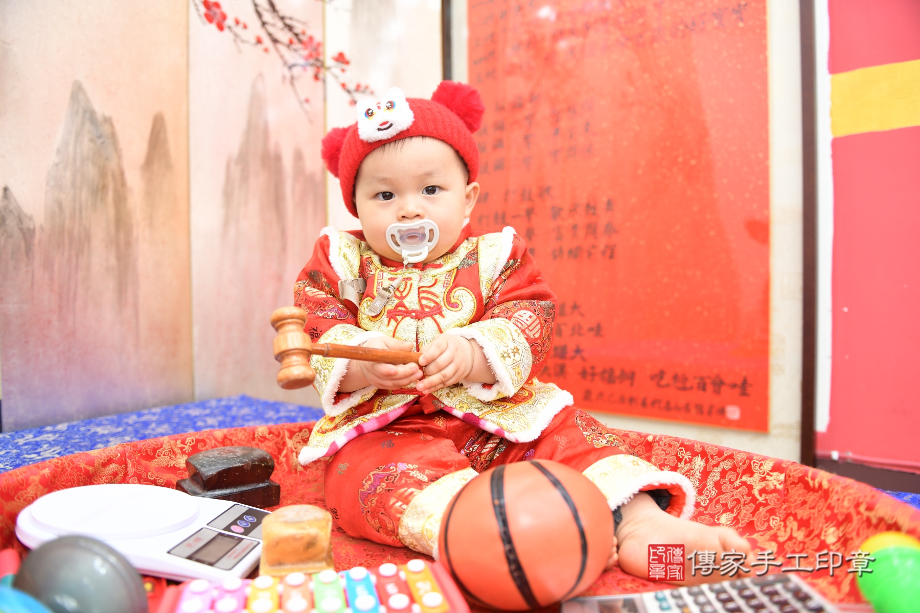 傳家手工印章台北店、抓周