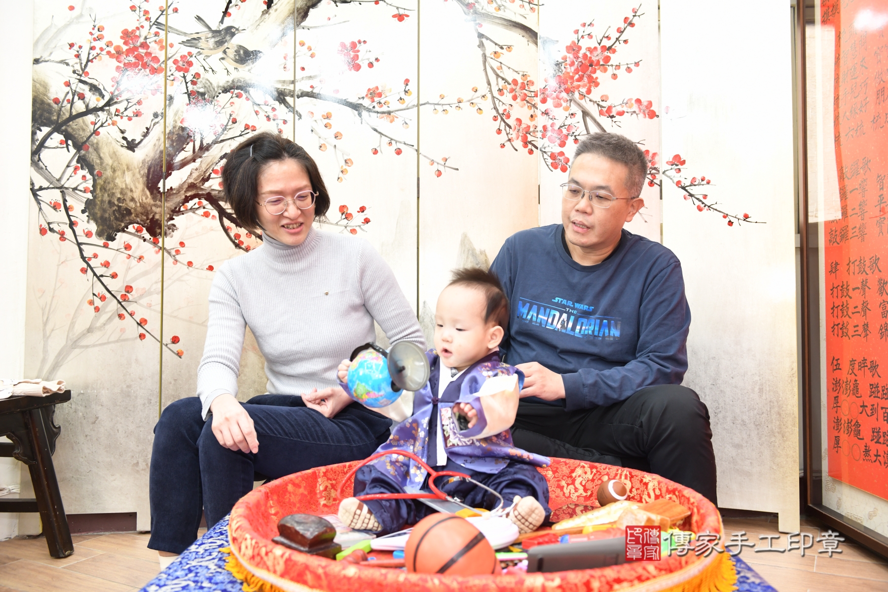 傳家手工印章台北店、抓周