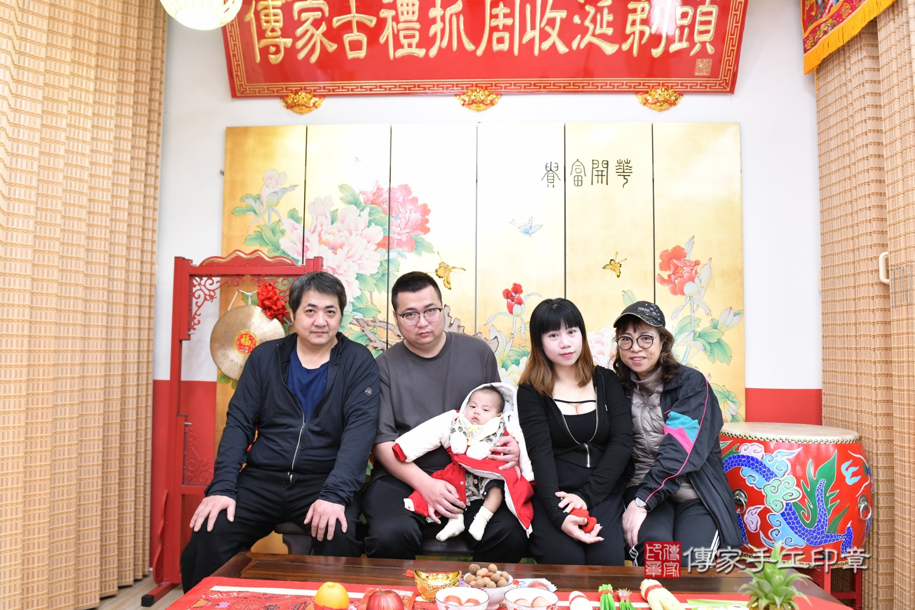 傳家手工印章台北店、抓周、收涎、剃頭