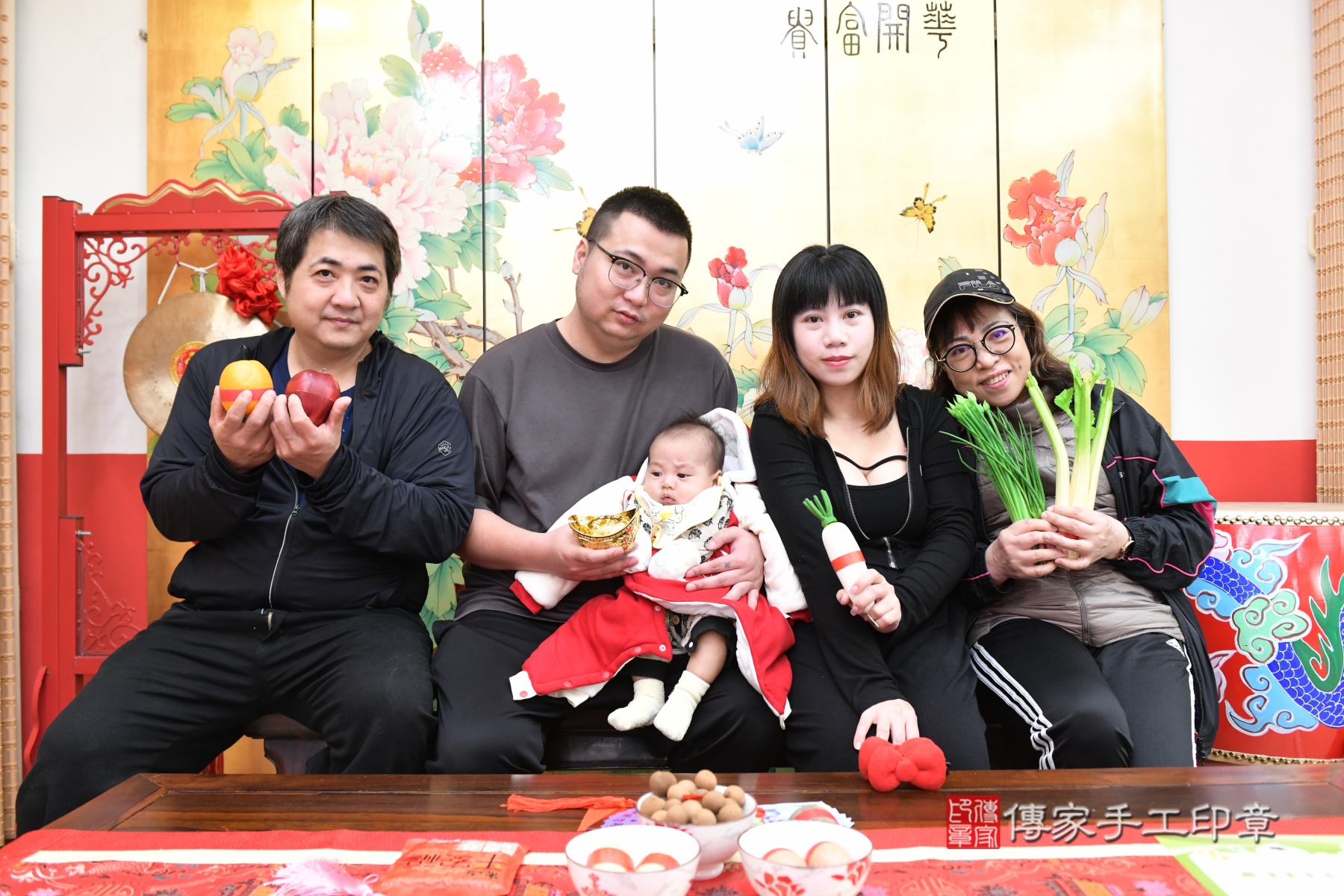 傳家手工印章台北店、抓周、收涎、剃頭