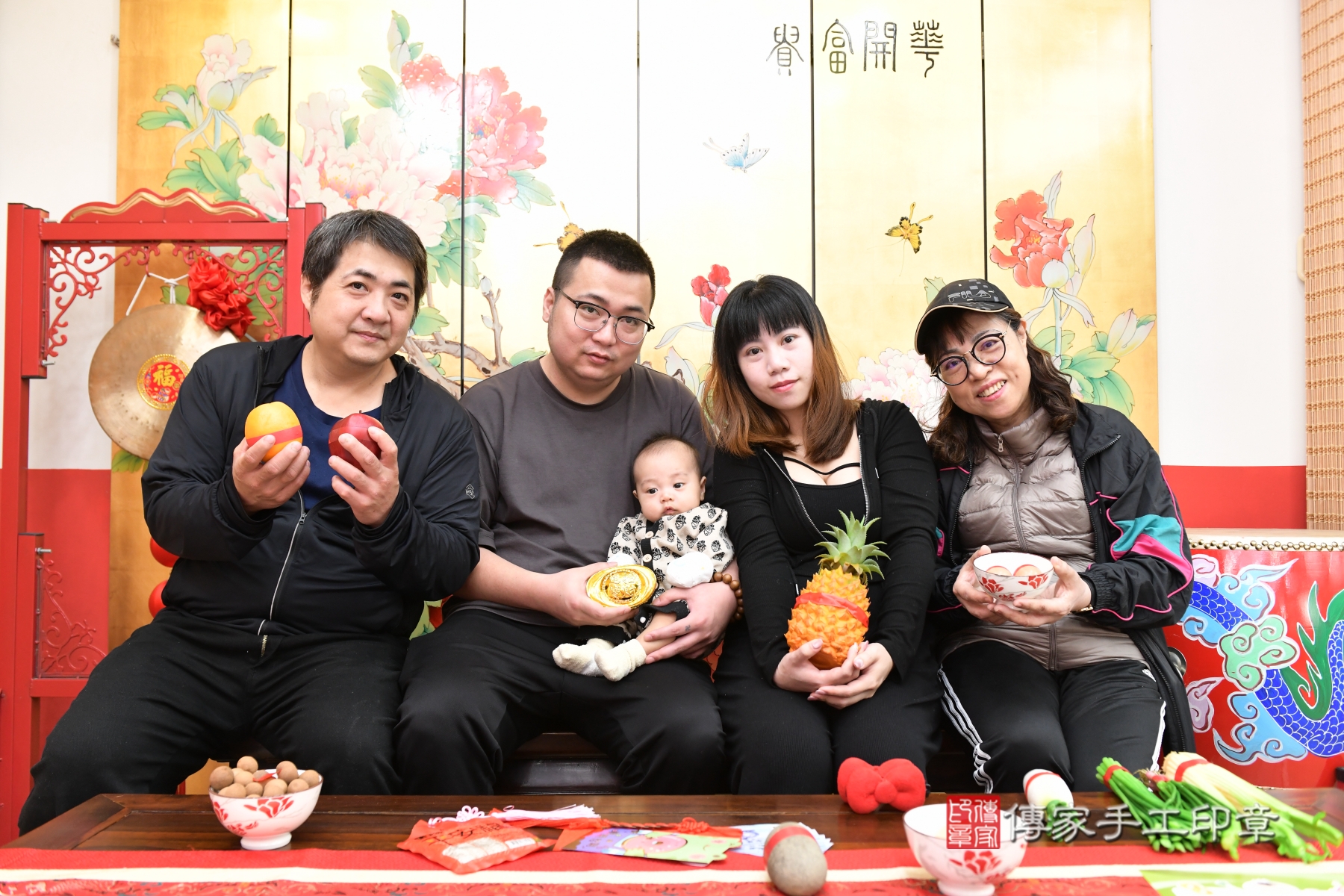 傳家手工印章台北店、抓周、收涎、剃頭
