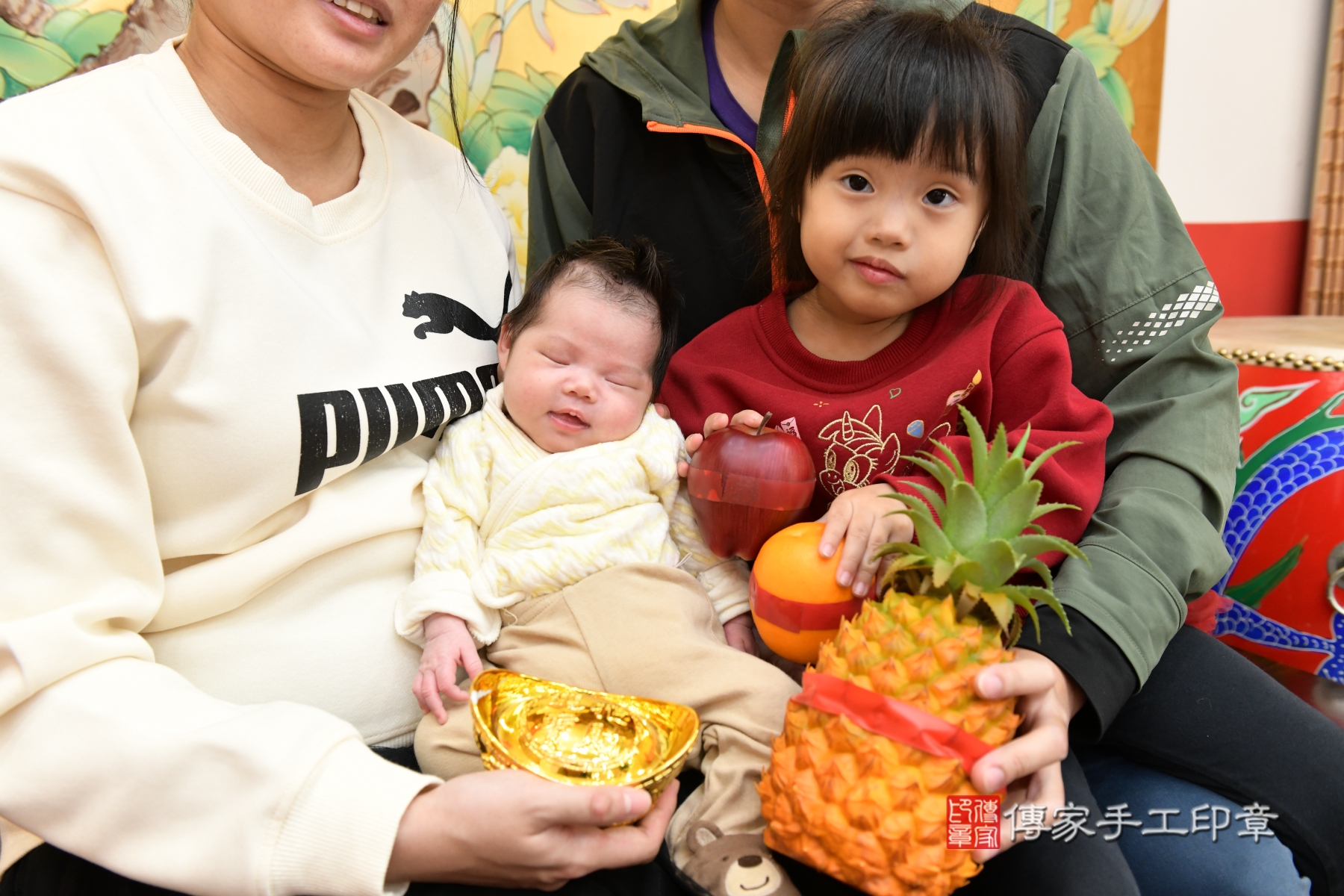 傳家手工印章台北店、抓周、收涎、剃頭