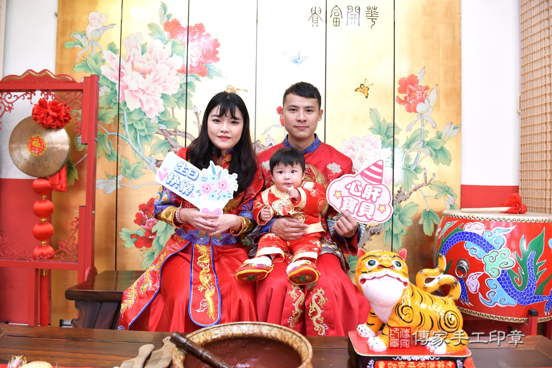 一歲抓週，百般祝福圍繞！台北市小杰寶貝抓周推薦：傳家台北店抓 .....，案例照