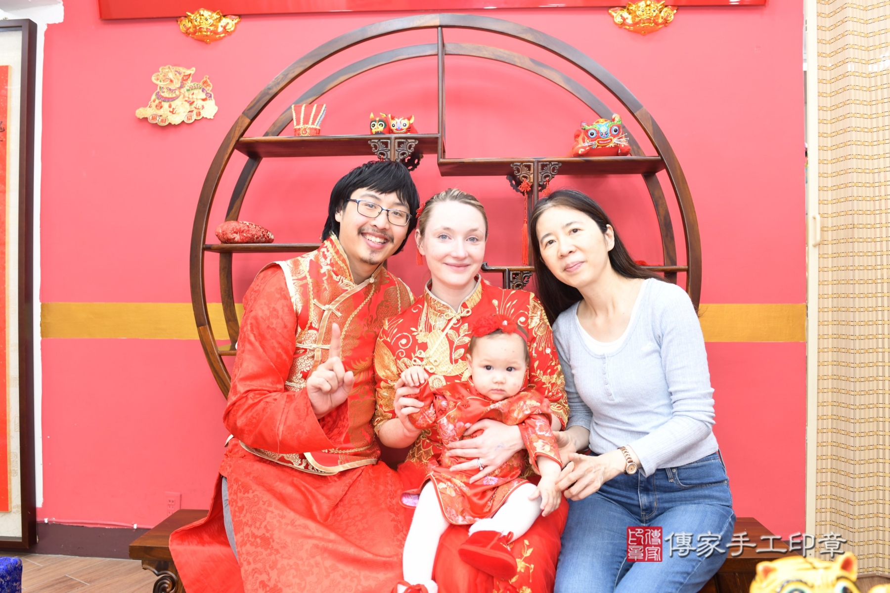 傳家手工印章台北店、抓周、收涎、剃頭