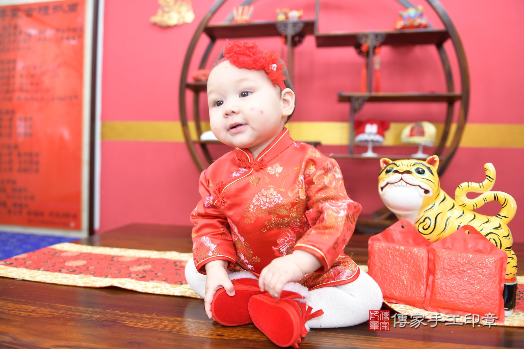 傳家手工印章台北店、抓周、收涎、剃頭