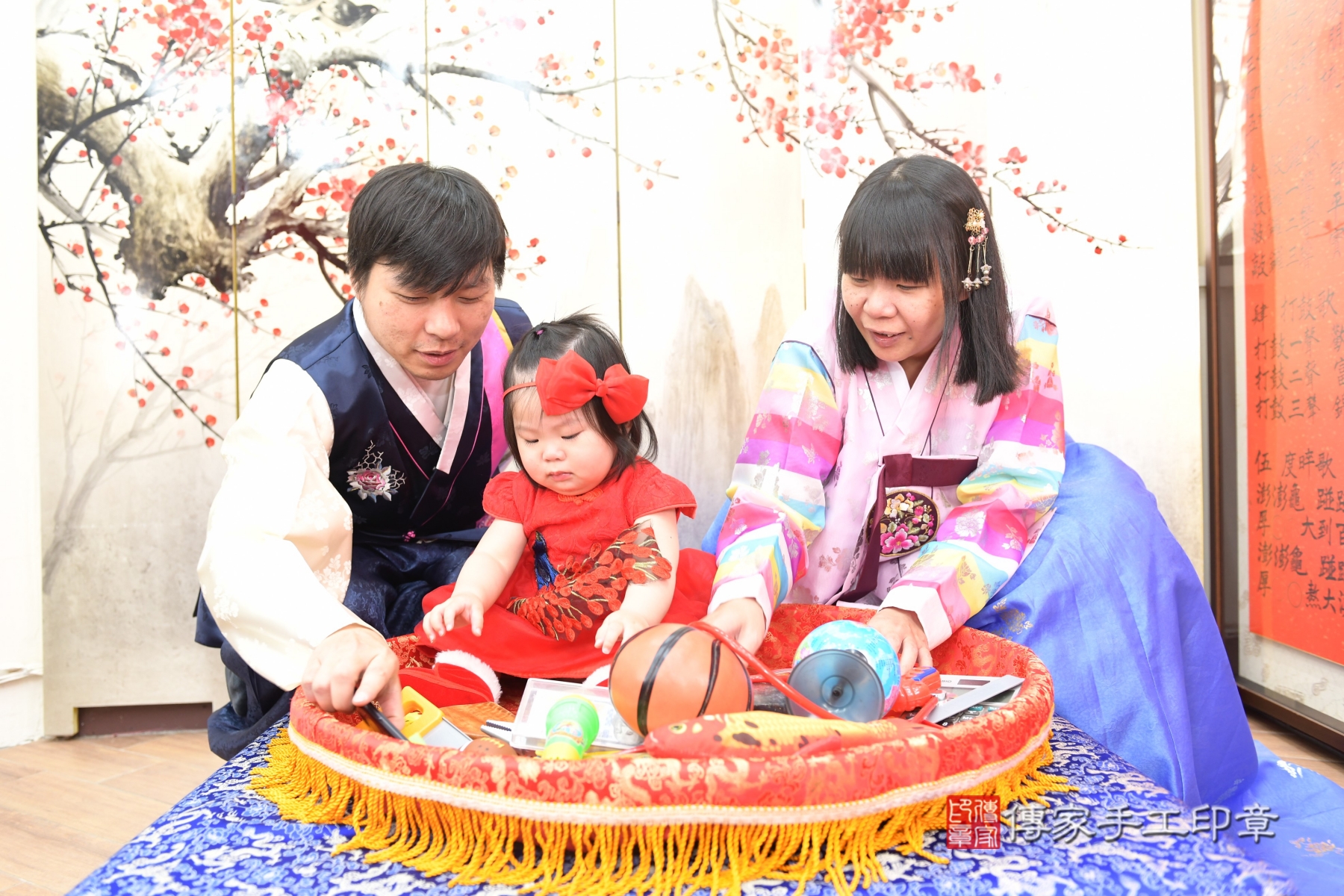 傳家手工印章新北店、抓周、收涎、剃頭