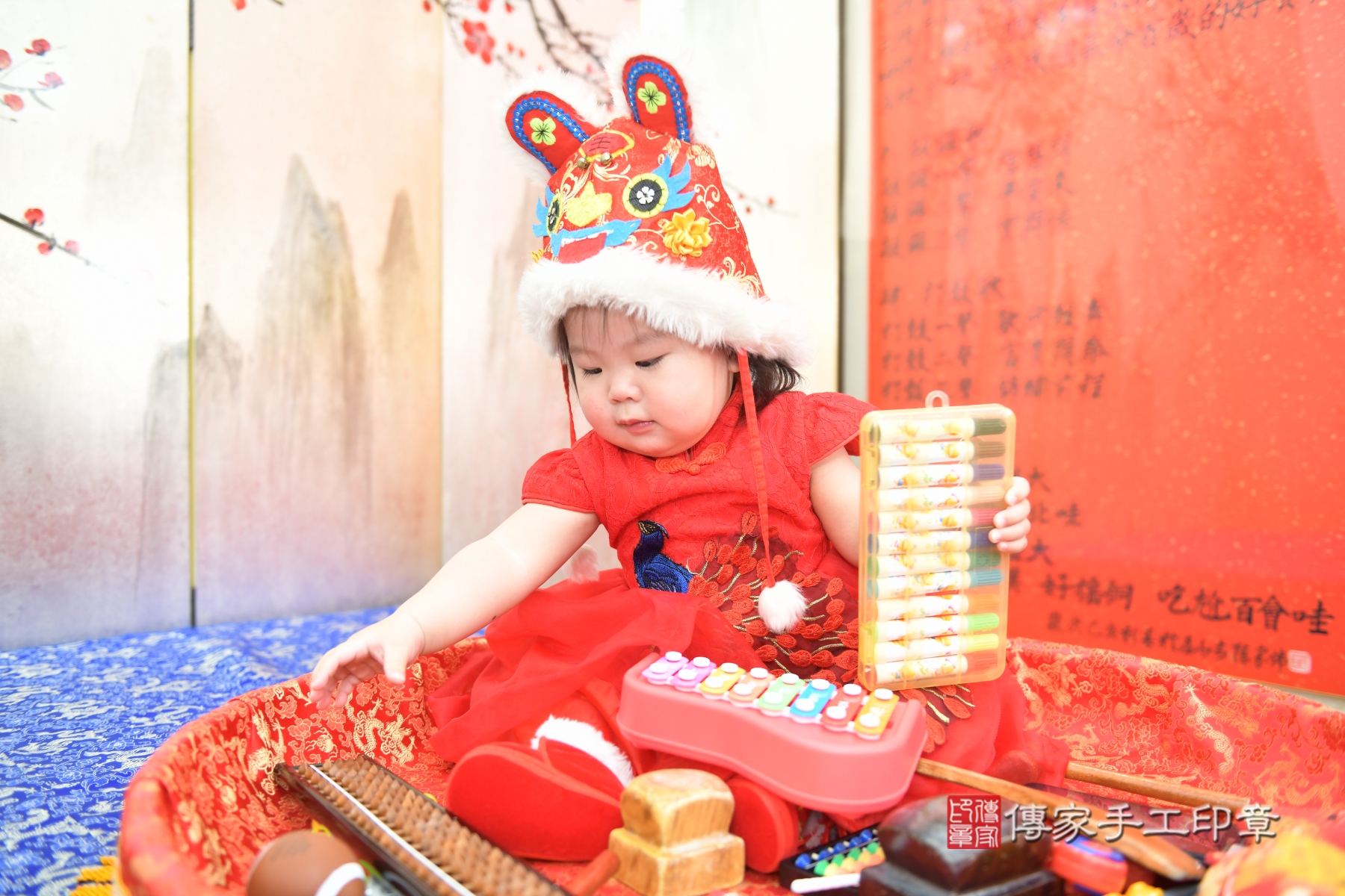 傳家手工印章新北店、抓周、收涎、剃頭